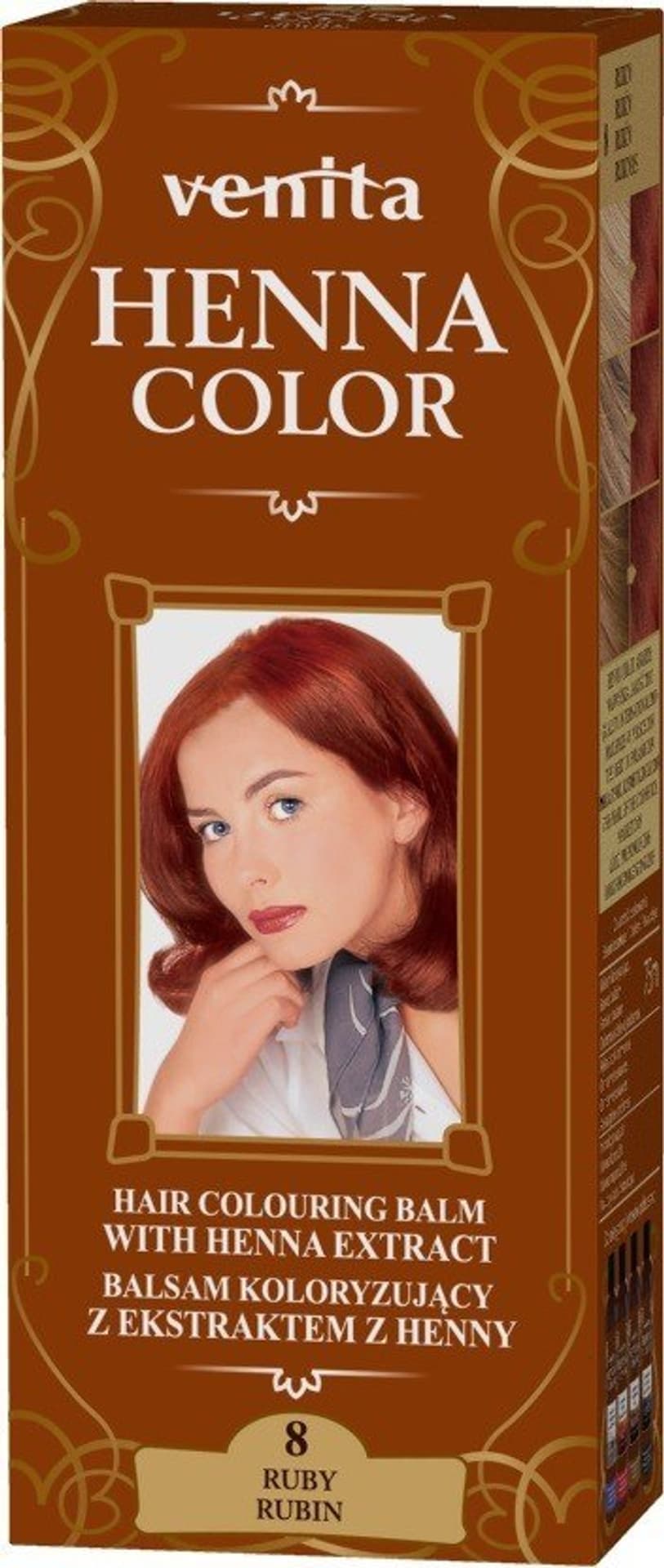 

VENITA Henna Color Balsam koloryzujący z ekstraktem z Henny - 8 Rubin 1op.
