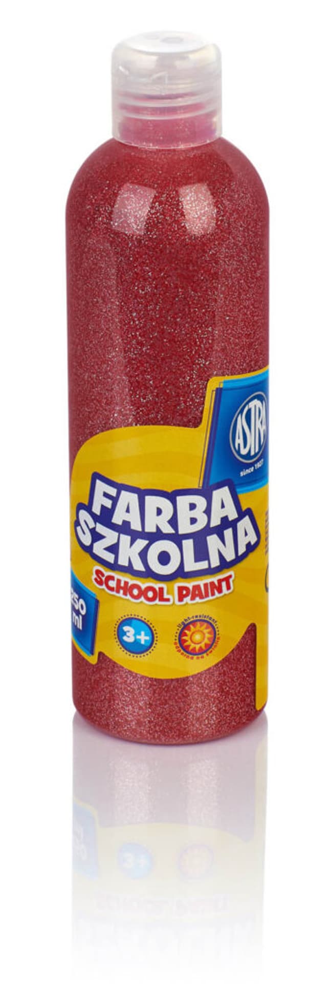 

Farba szkolna ASTRA 250ml brokatowa czerwona 301217043