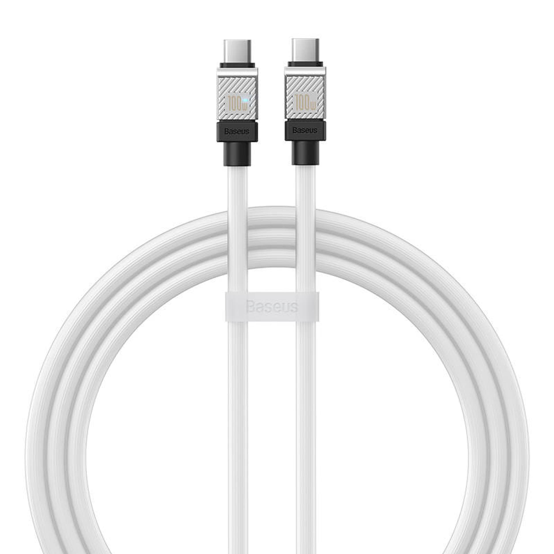 

Kabel USB-C do USB-C Baseus CoolPlay, 100W, 1m (biały)