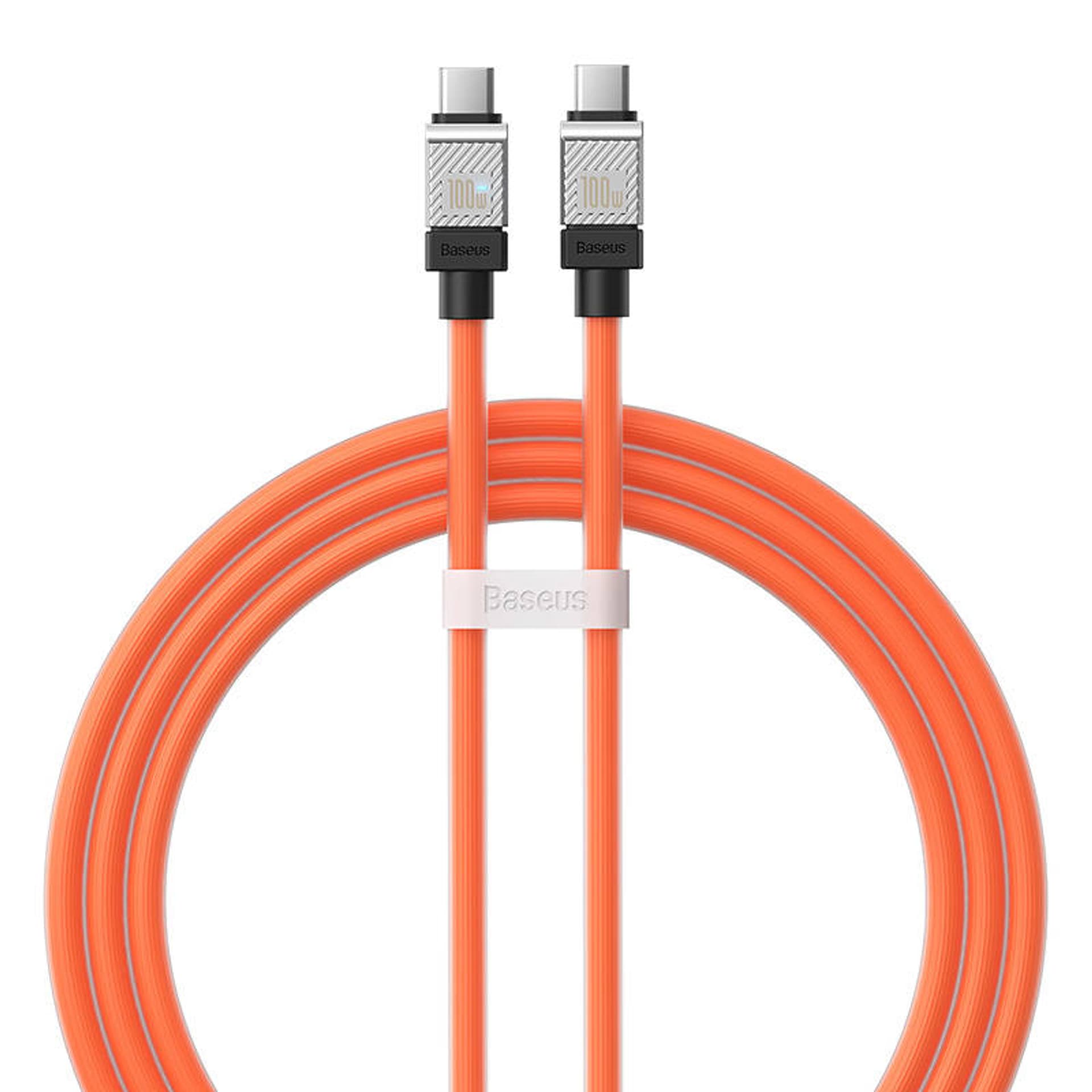 

Kabel USB-C do USB-C Baseus CoolPlay 100W 1m (pomarańczowy)