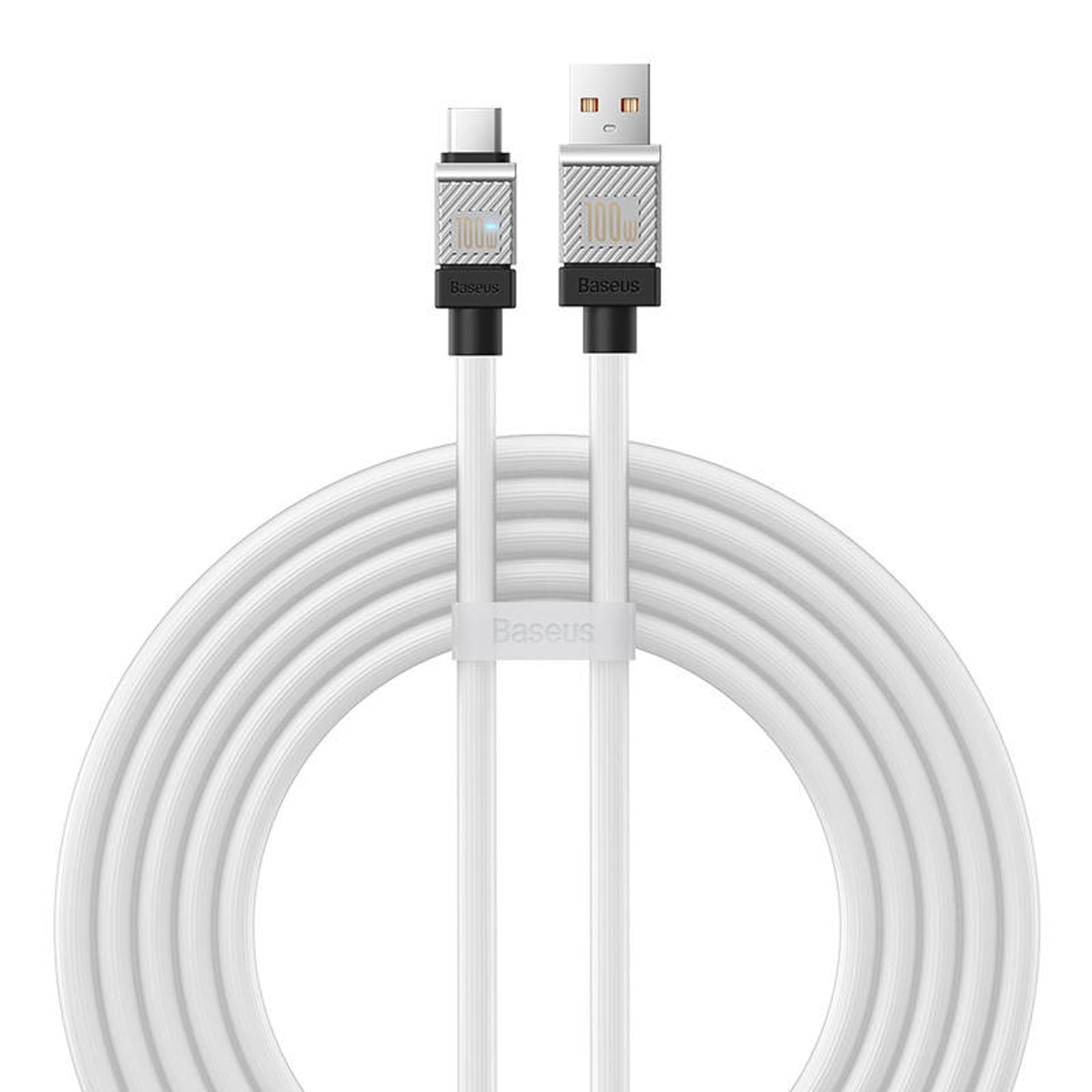 

Kabel USB do USB-C Baseus CoolPlay 100W 2m (biały)