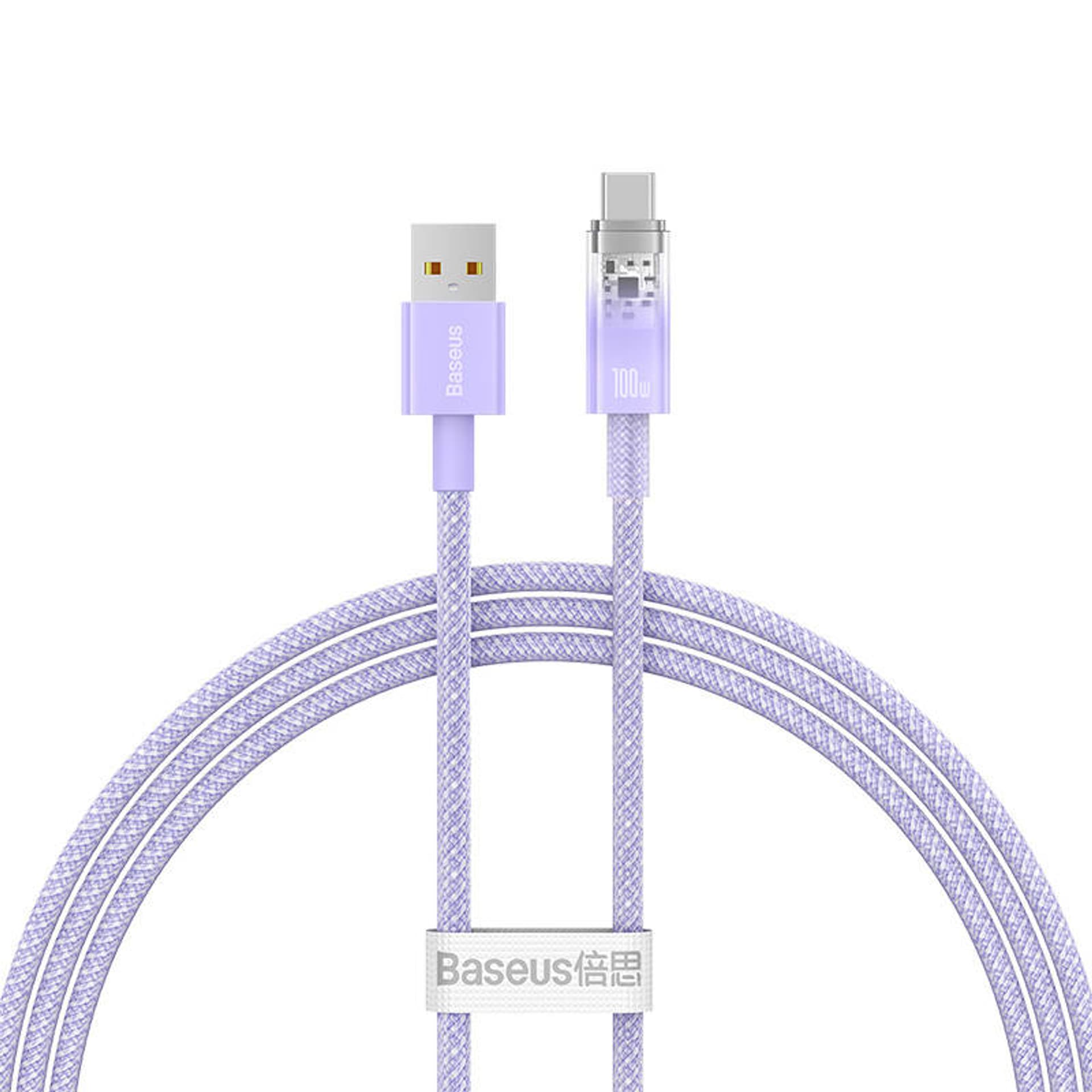 

Kabel szybkiego ładowania Baseus USB do USB-C 6A,1m (Fioletowy)