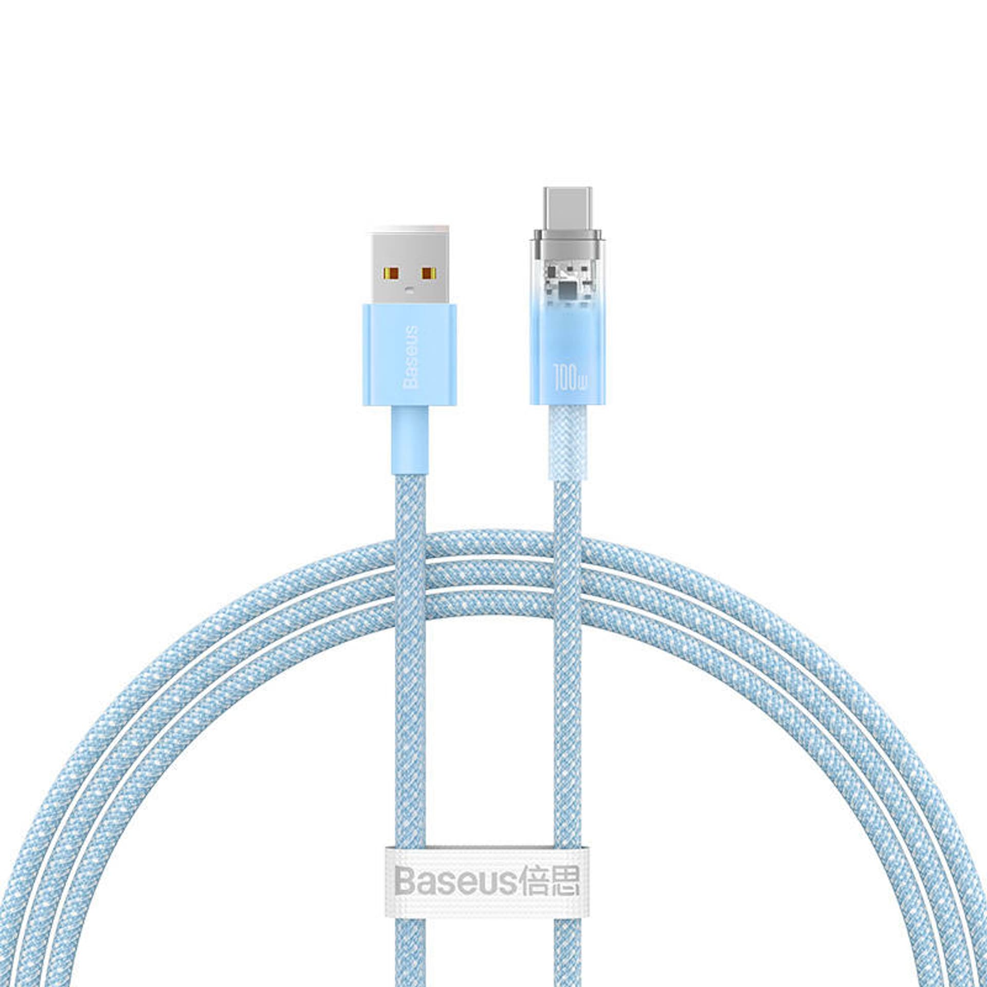 

Kabel szybkiego ładowania Baseus USB do USB-C 6A,1m (Niebieski)