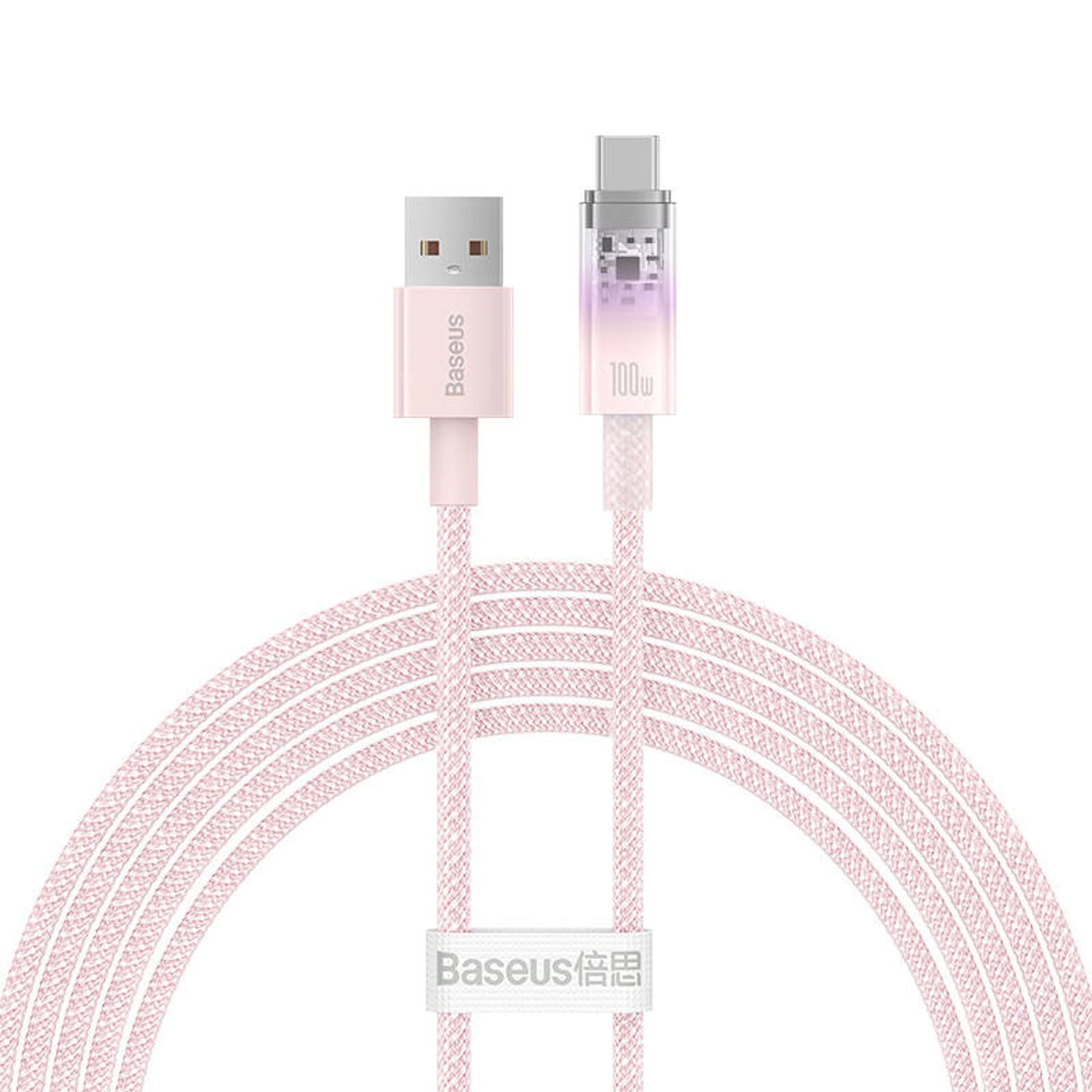 

Kabel szybkiego ładowania Baseus USB do USB-C 6A,1m (Różowy)