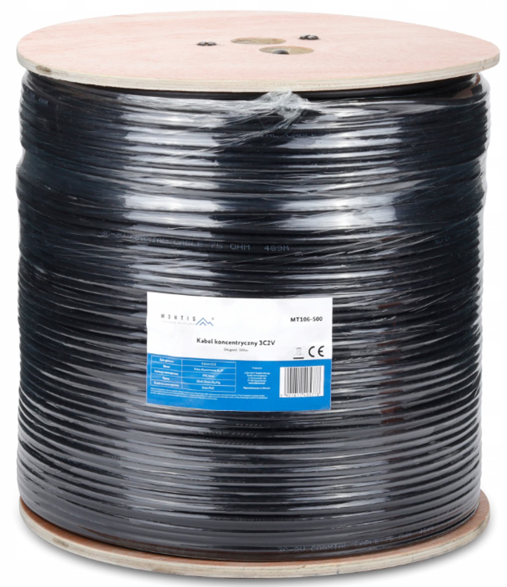 

Kabel koncentryczny 3C2V 500m MT106-500 czarny