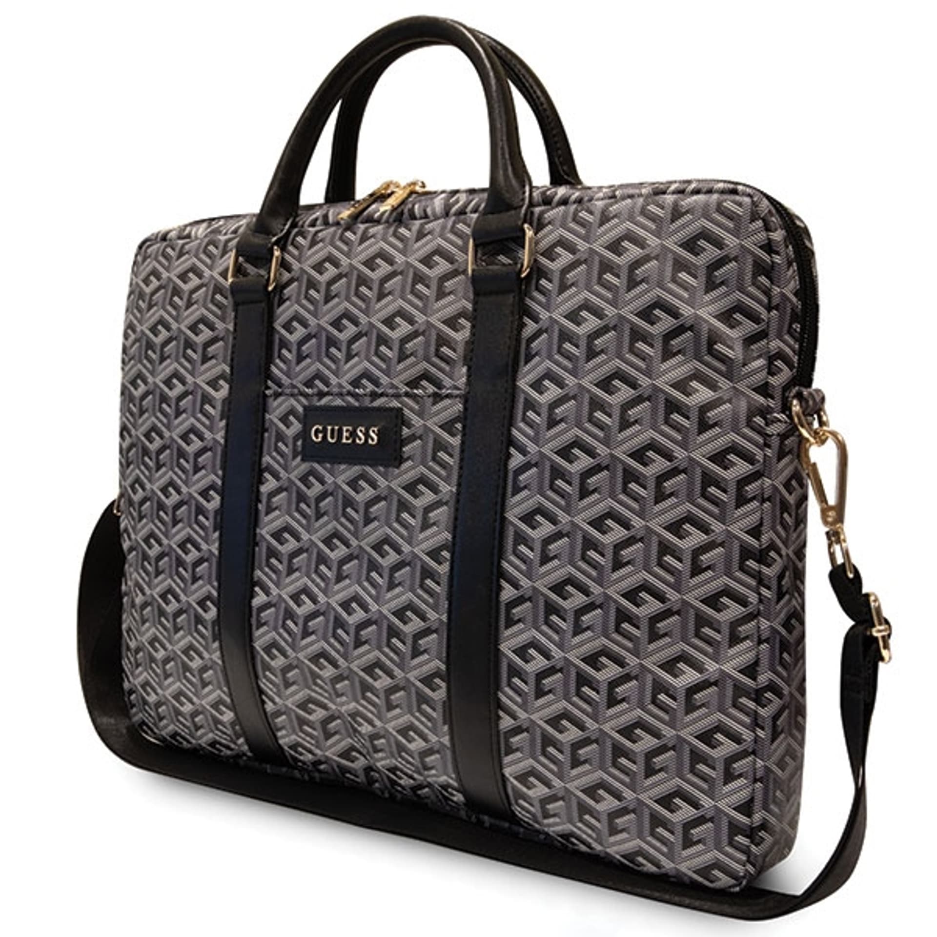 

Guess Torba GUCB15HGCFSEK 16" czarny/black GCube Stripes