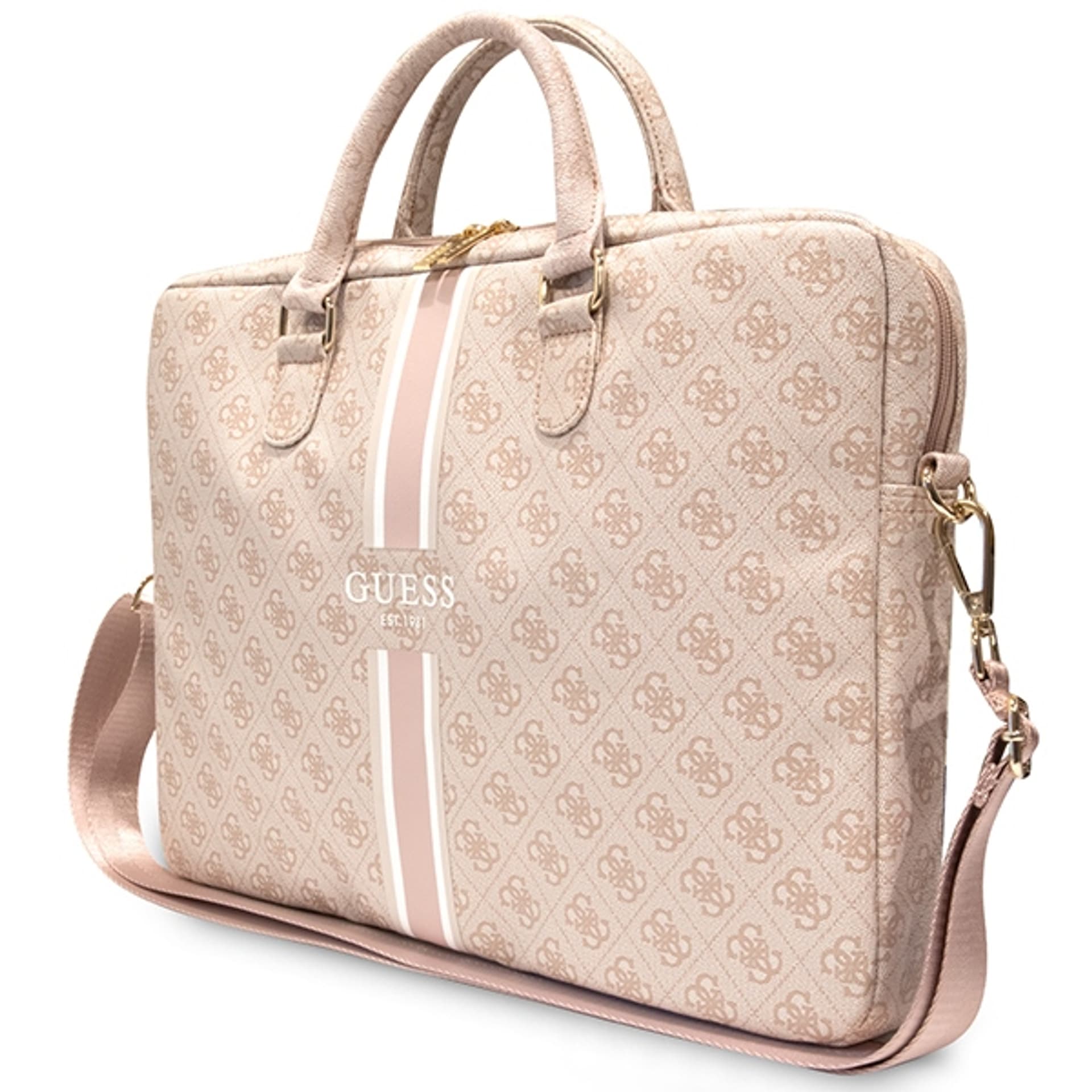 

Guess Torba GUCB15P4RPSP 16" różowy/ pink 4G Printed Stripes