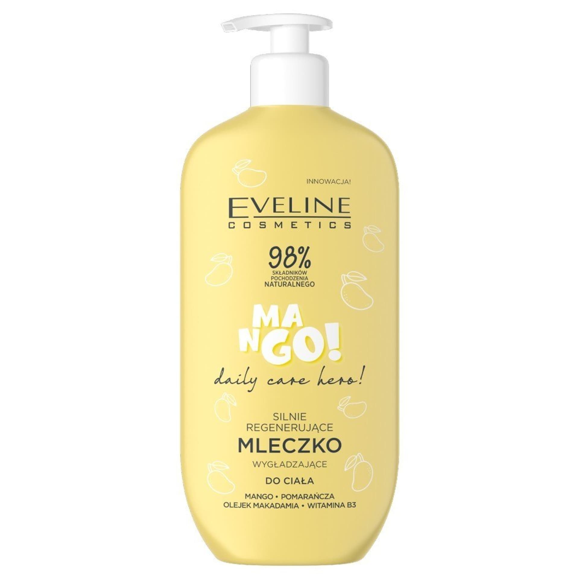 

EVELINE Daily Care Hero! Silnie Regenerujące Mleczko wygładzające do ciała Mango 350ml