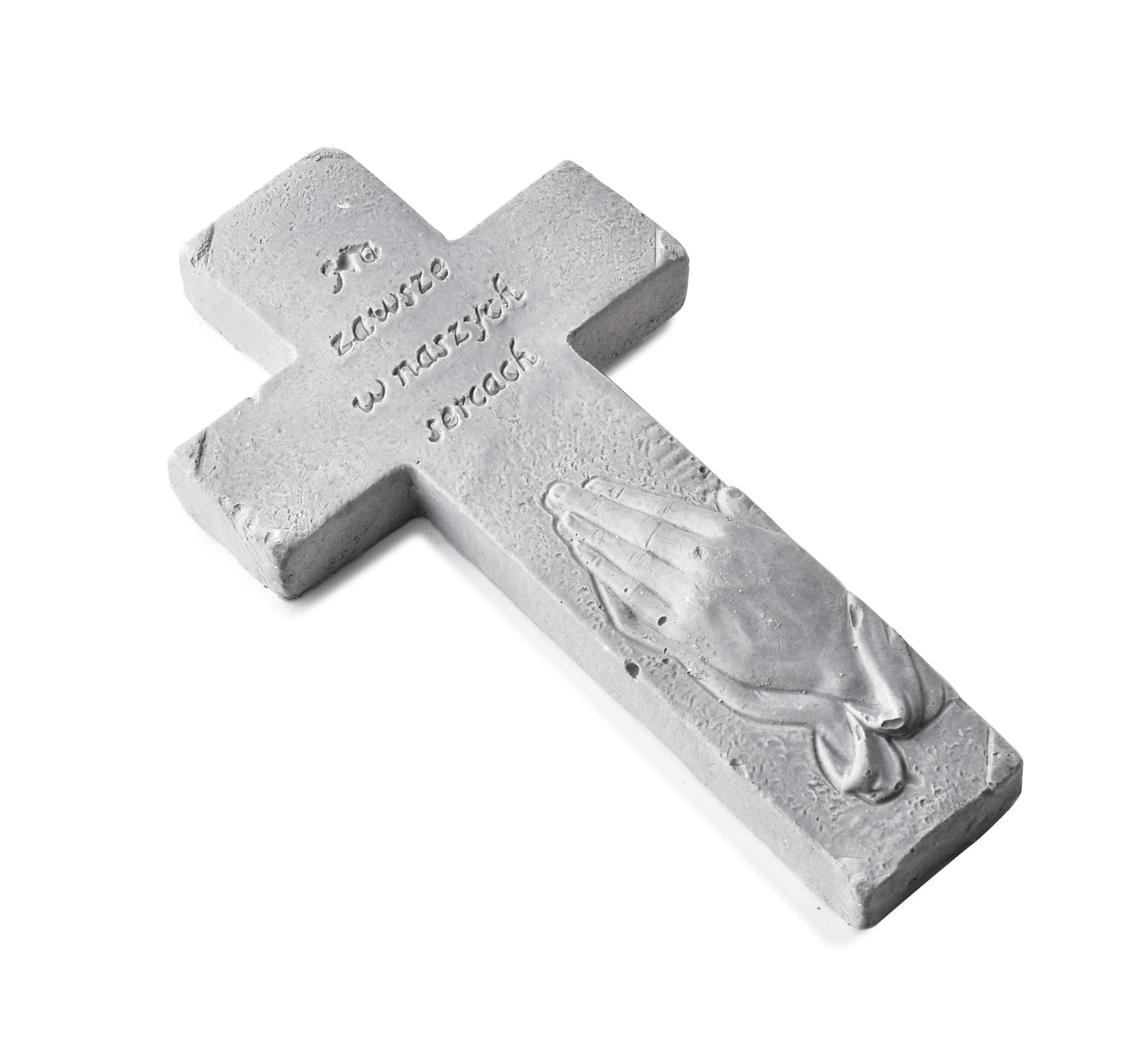 

KRZYŻ 1x9xh16,5cm artykuł dekoracyjny ZAWSZE W NASZYCH SERCACH