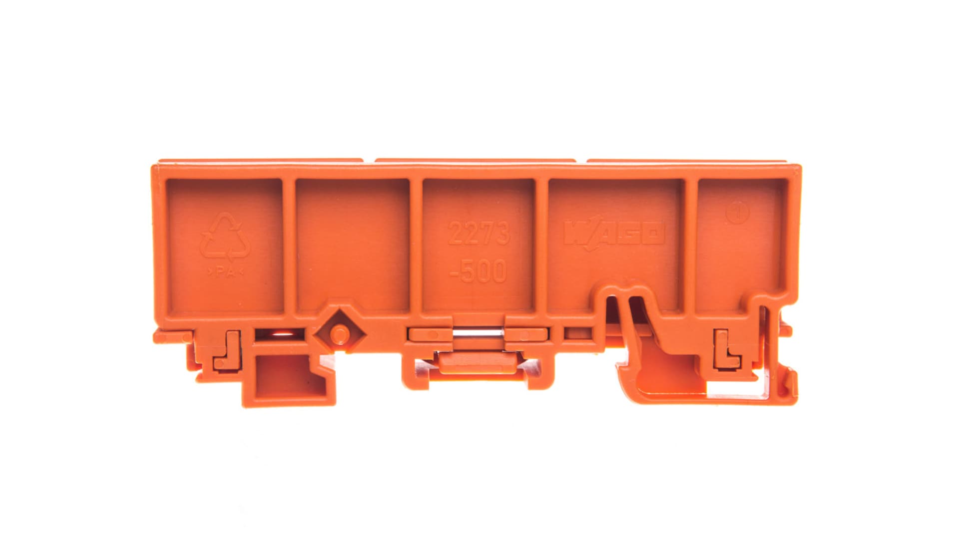 

Adapter montażowy na złączki jednorzędowe 14mm i dwurzędowe 18,5mm pomarańczowy 2273-500 /10szt./