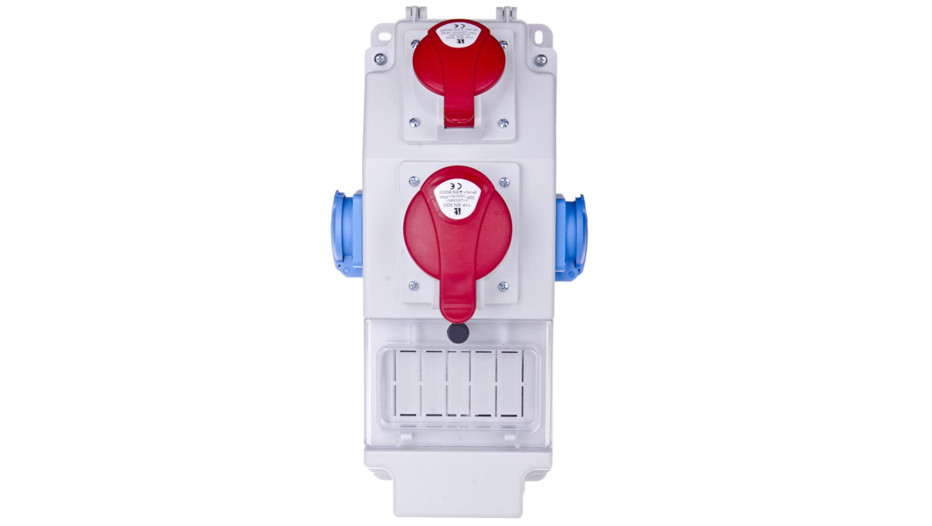 

Rozdzielnica budowlana 5P/32A 5P/16A 2x2P+Z 5 modułów ROS 5X-15