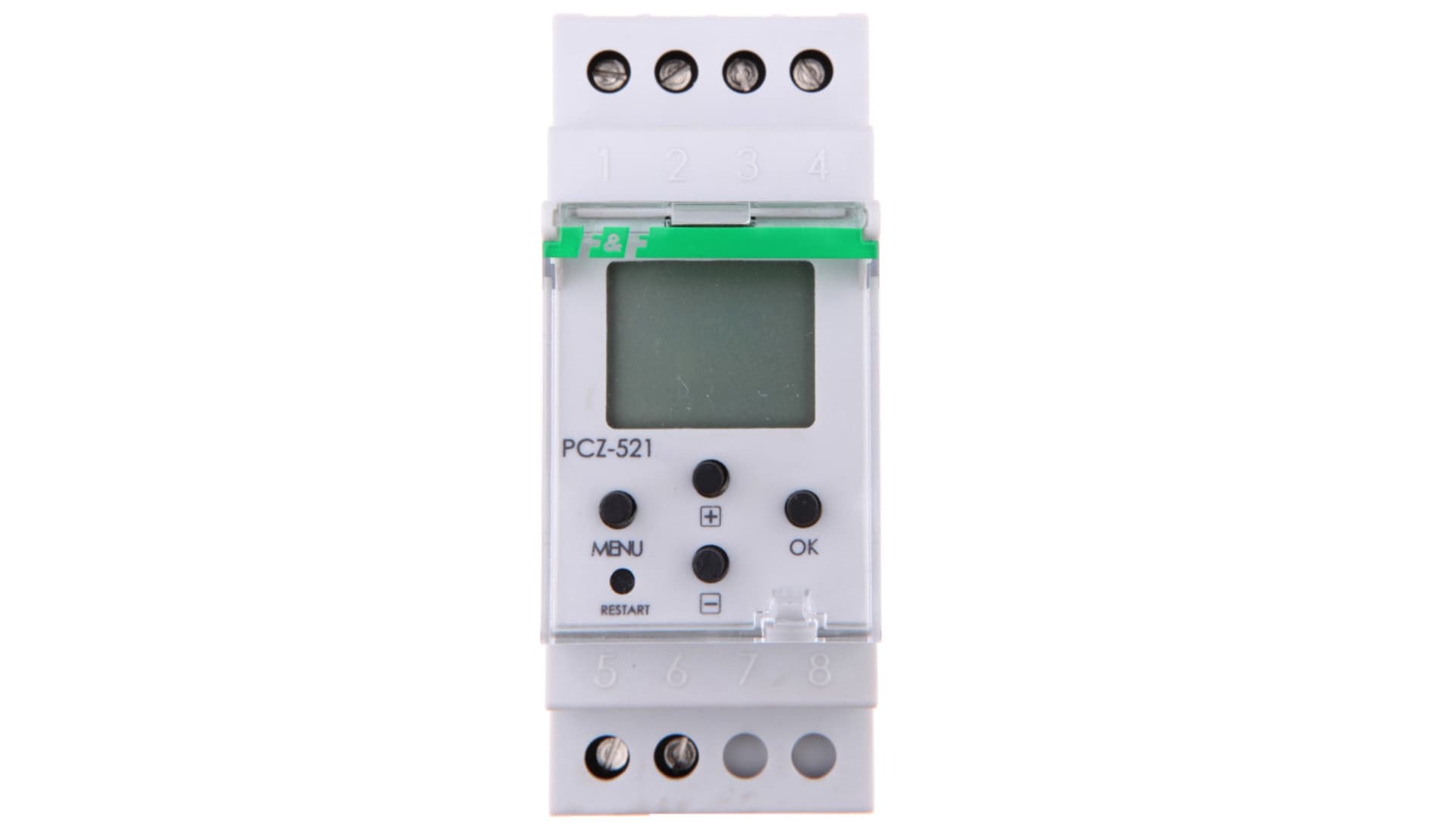 

Zegar sterujący cyfrowy 16A tygodniowy jednokanałowy NFC 24-264V AC/DC PCZ-521