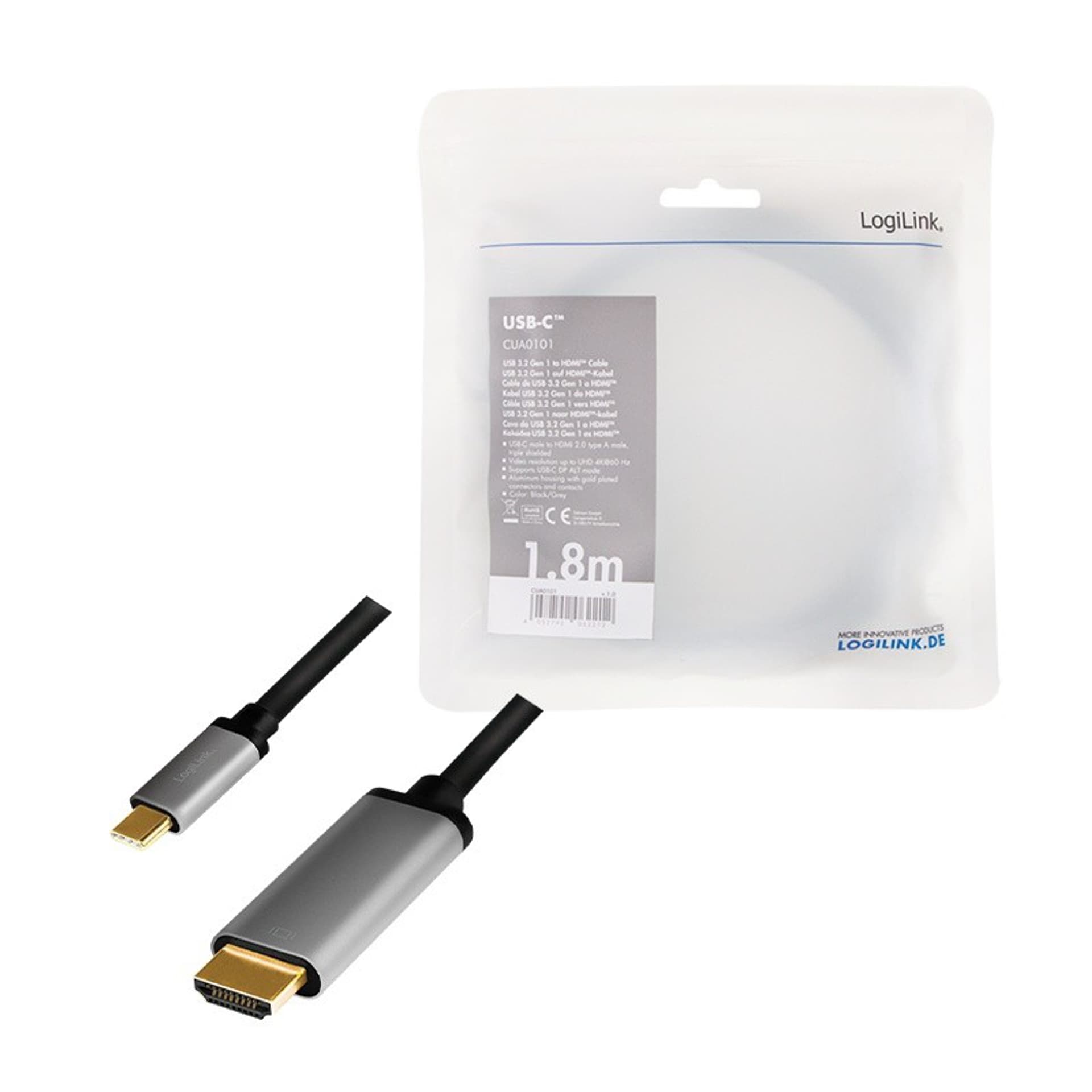 

LOGILINK CUA0101 1.8m /s1x USB typu C 1x HDMI