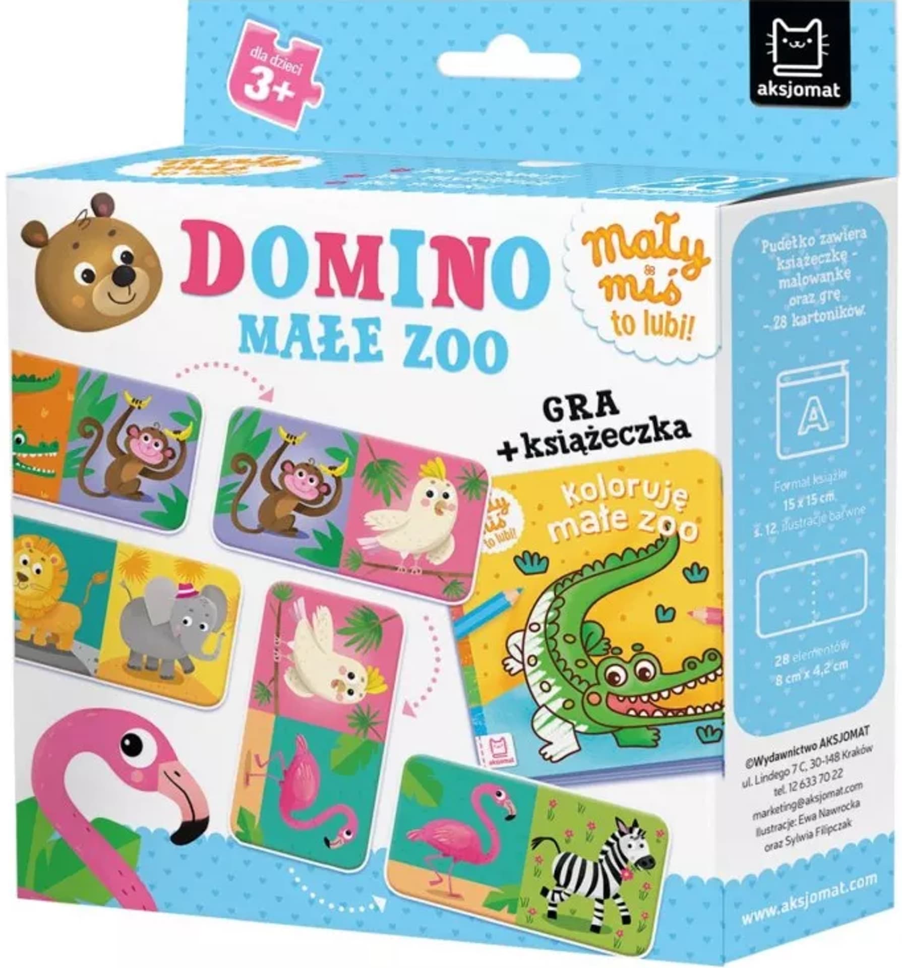

Domino małe zoo gra+książ.
