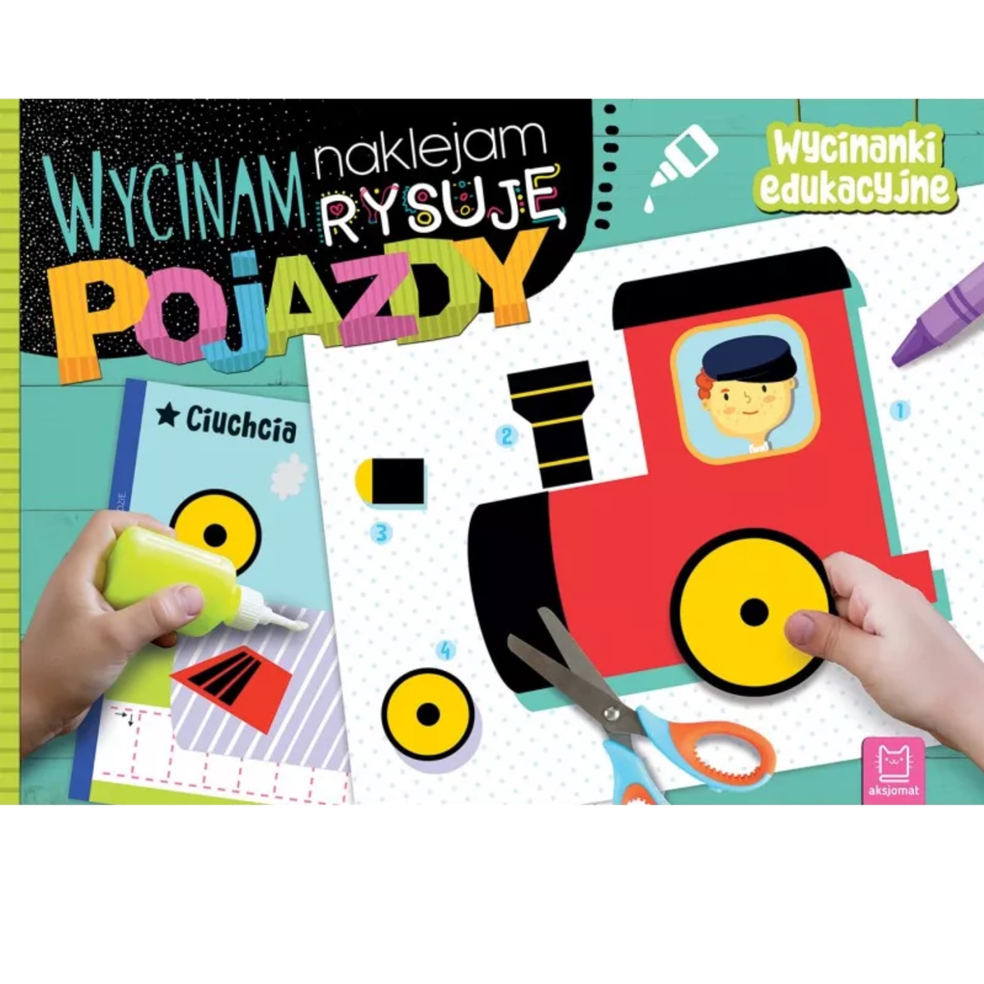 

WYCINANKI EDUKACYJNE NAKLEJAM RYSUJĘ POJAZDY A4