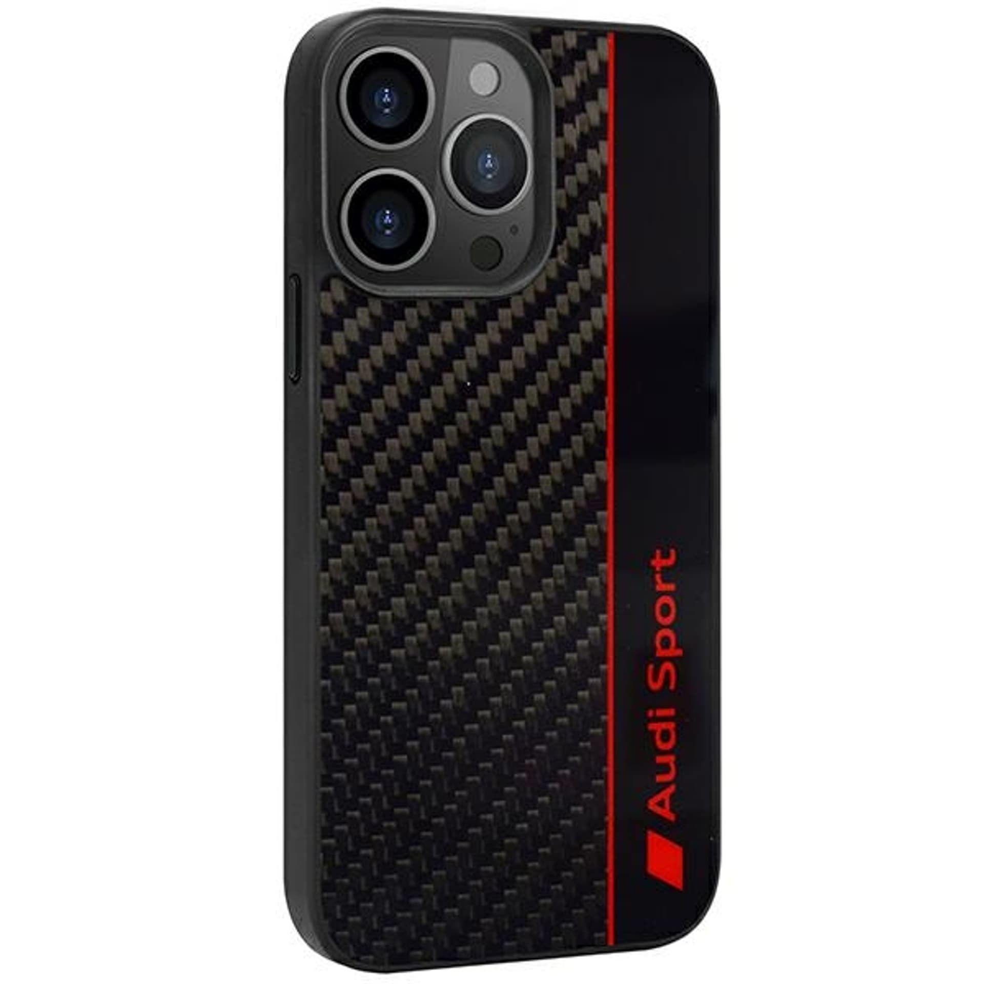 

Audi Carbon Fiber Stripe iPhone 13 Pro Max 6.7" czarny/black hardcase AUS-TPUPCIP13PM-R8/D1-BK