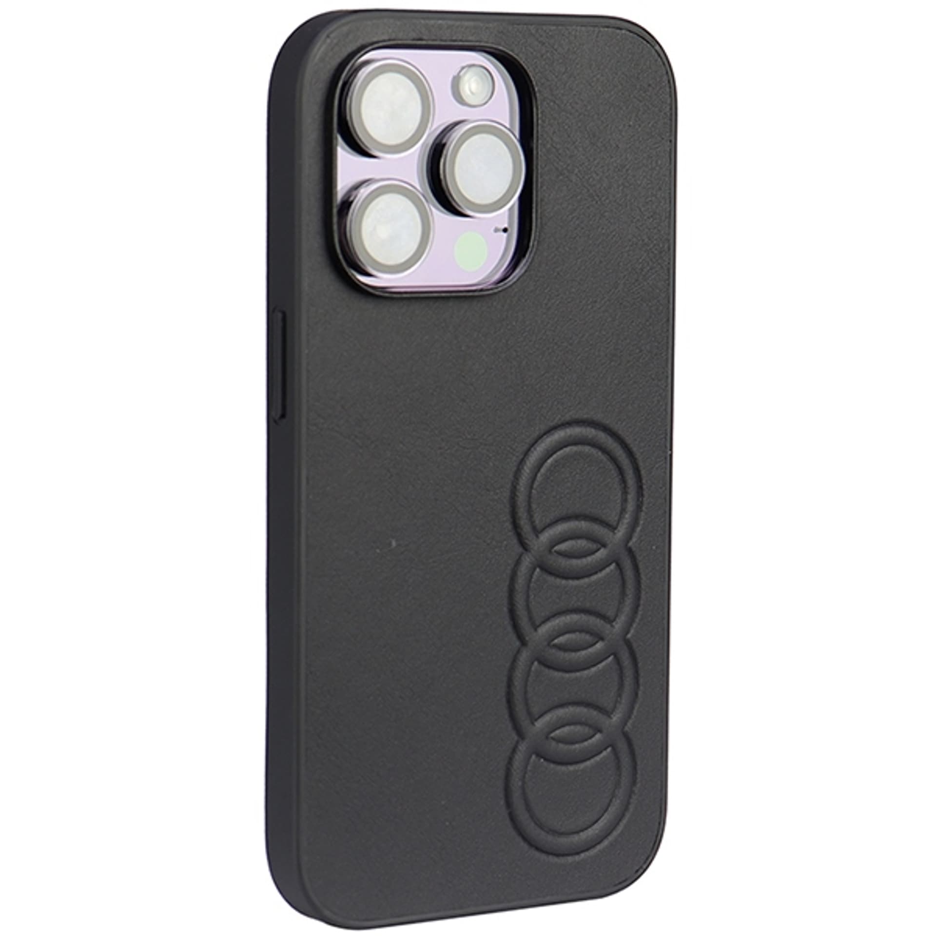 

Audi Synthetic Leather iPhone 14 Pro 6.1" czarny/black hardcase AU-TPUPCIP14P-TT/D1-BK