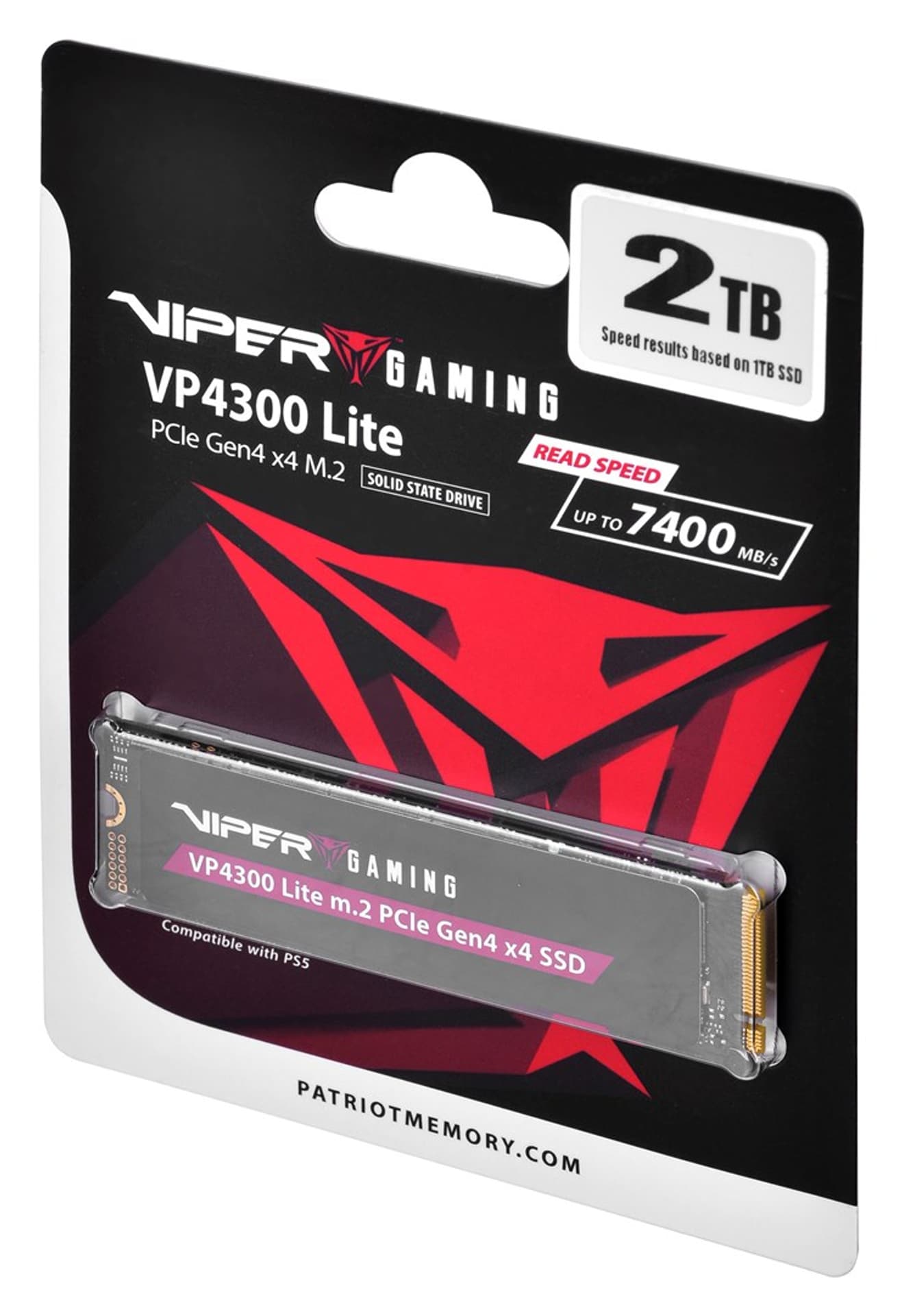 

Patriot Viper VP4300L M.2 PCI-Ex4 NVMe 2TB 7.2 / 6.