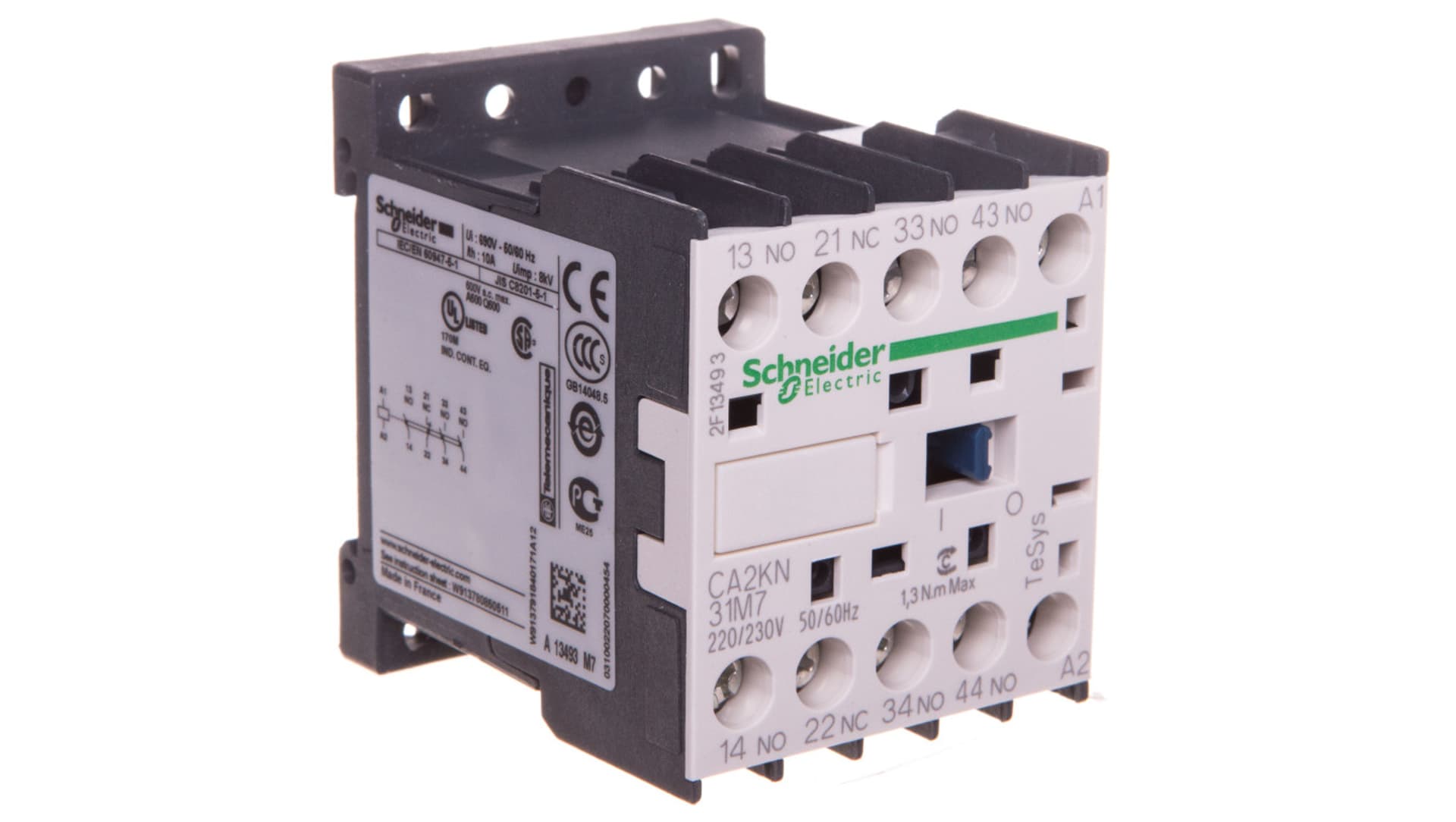 

Stycznik pomocniczy 10A 3Z 1R 230V AC CA2KN31M7
