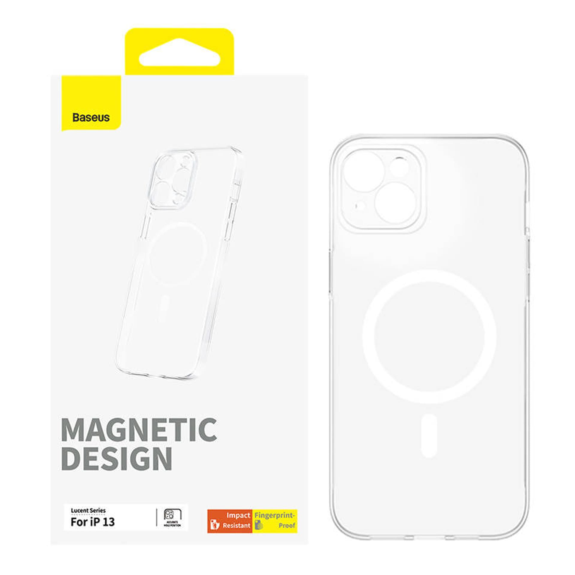 

Magnetyczne Etui na telefon IP13 Baseus OS-Lucent Series (Przezroczysty)