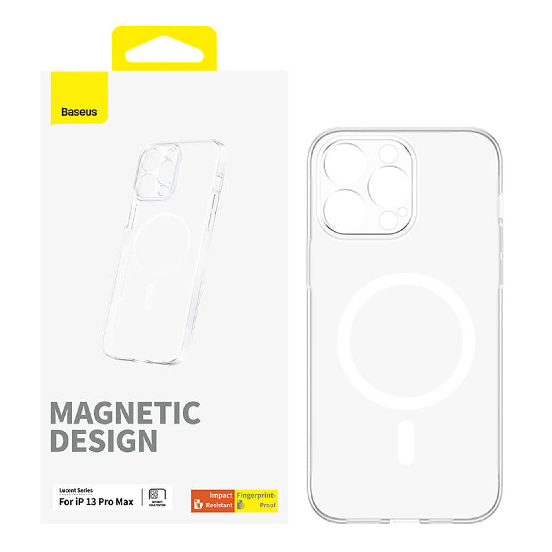 

Magnetyczne Etui na telefon IP13 PRO MAX Baseus OS-Lucent Series (Przezroczysty)