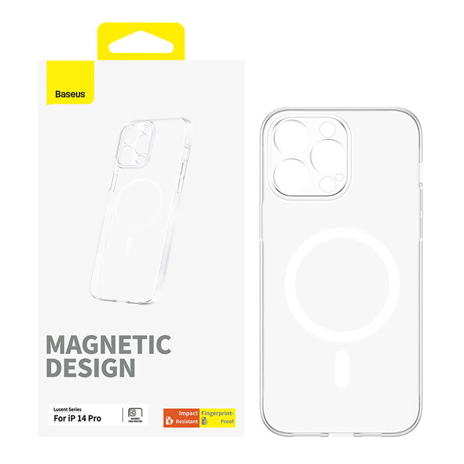

Magnetyczne Etui na telefon IP14 PRO Baseus OS-Lucent Series (Przezroczysty)