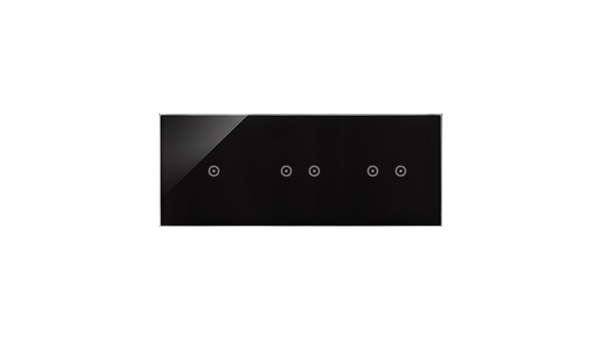 

Panel dotykowy 3 moduły 1 pole dotykowe, 2 pola dotykowe poziome, 2 pola dotykowe poziome, zastygła lawa DSTR3122/73