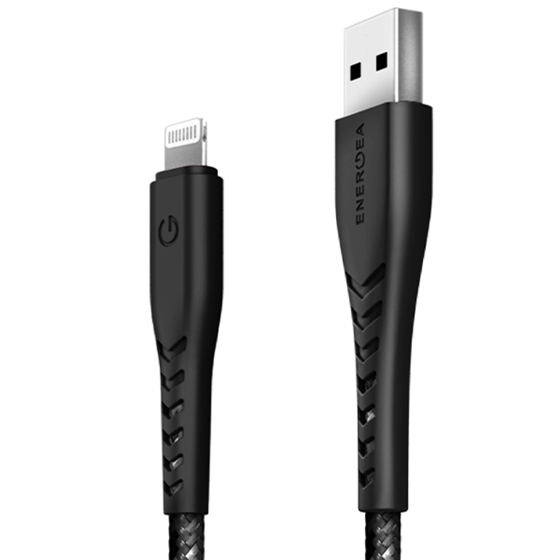 

ENERGEA kabel Nyloflex USB - Lightning Charge and Sync C89 MFI 1.5m czarny/black