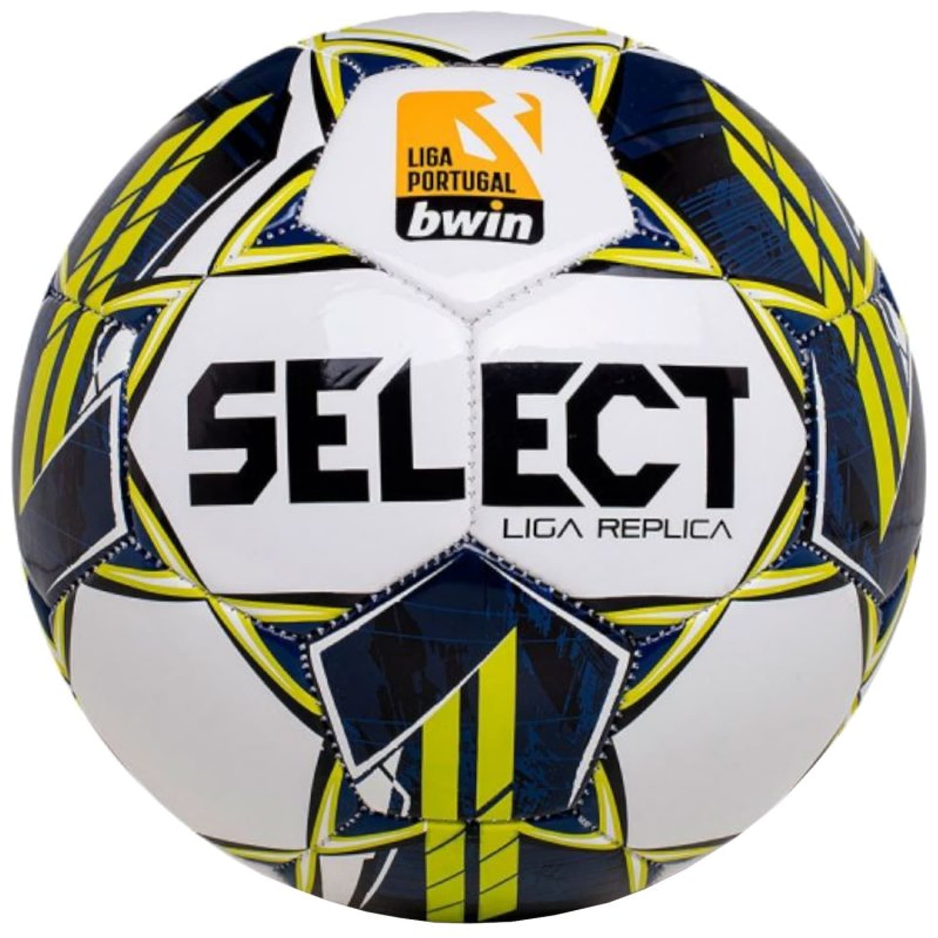 

Piłka nożna Select Liga Portugal Bwin Replica 22/23 Ball (kolor Biały. Żółty. Szary/Srebrny, rozmiar 5)