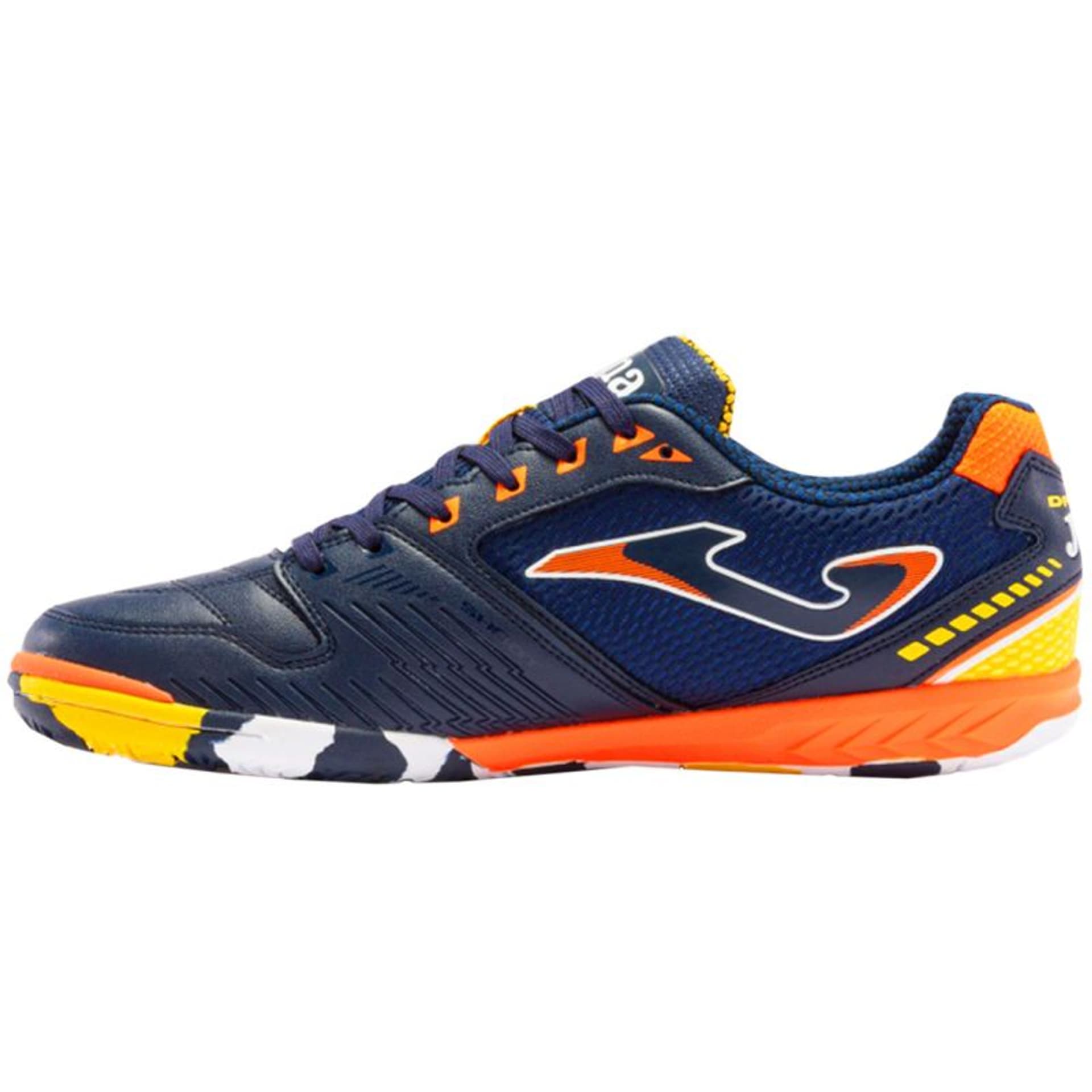 

Buty piłkarskie Joma Dribling Indoor 2333 M (kolor Granatowy. Pomarańczowy, rozmiar 44.5)