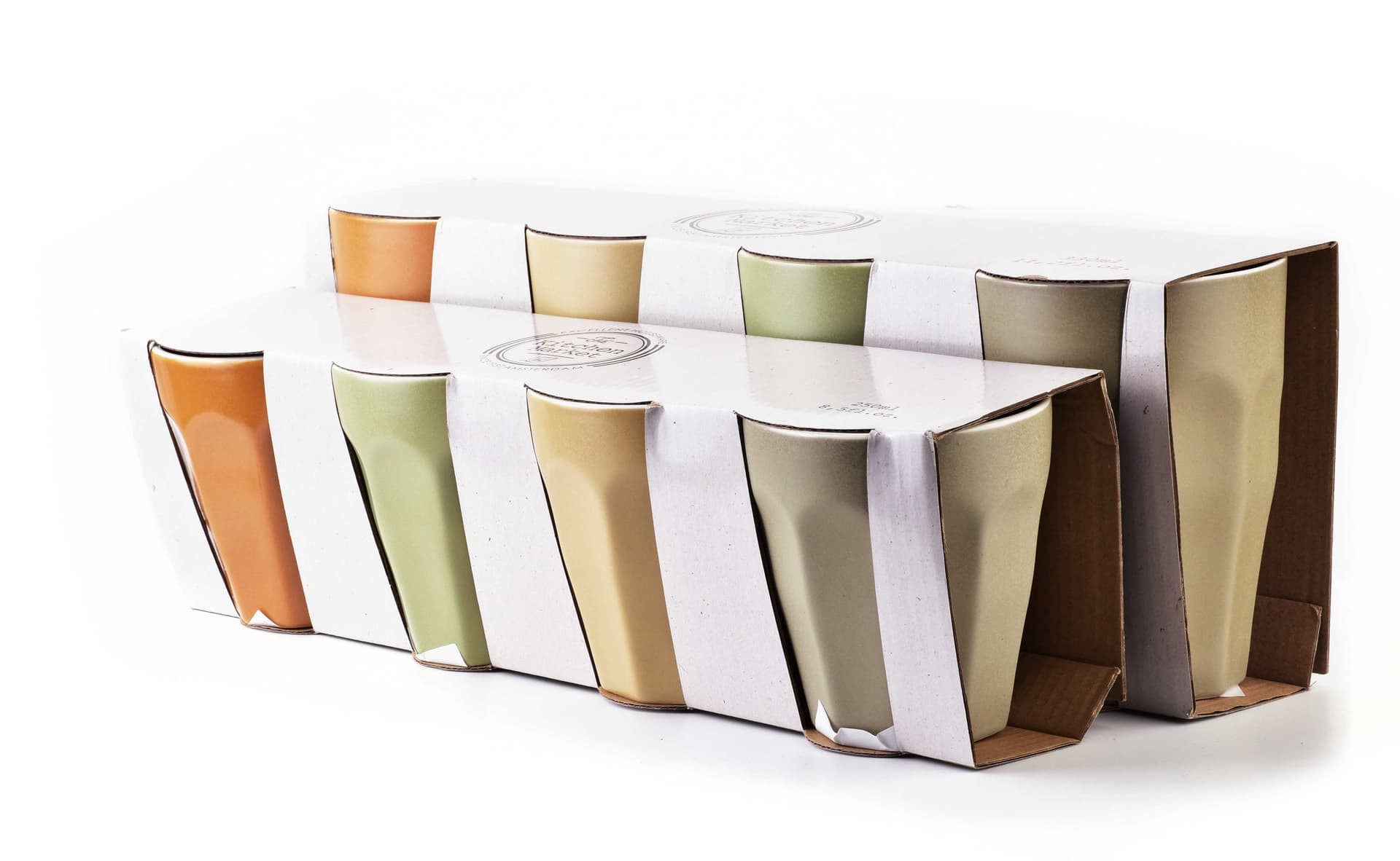 

KUBEK PORCELANA 330ML szary BOHO