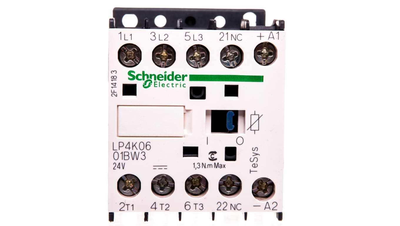 

Stycznik mocy 6A 3P 24V DC 0Z 1R LP4K0601BW3