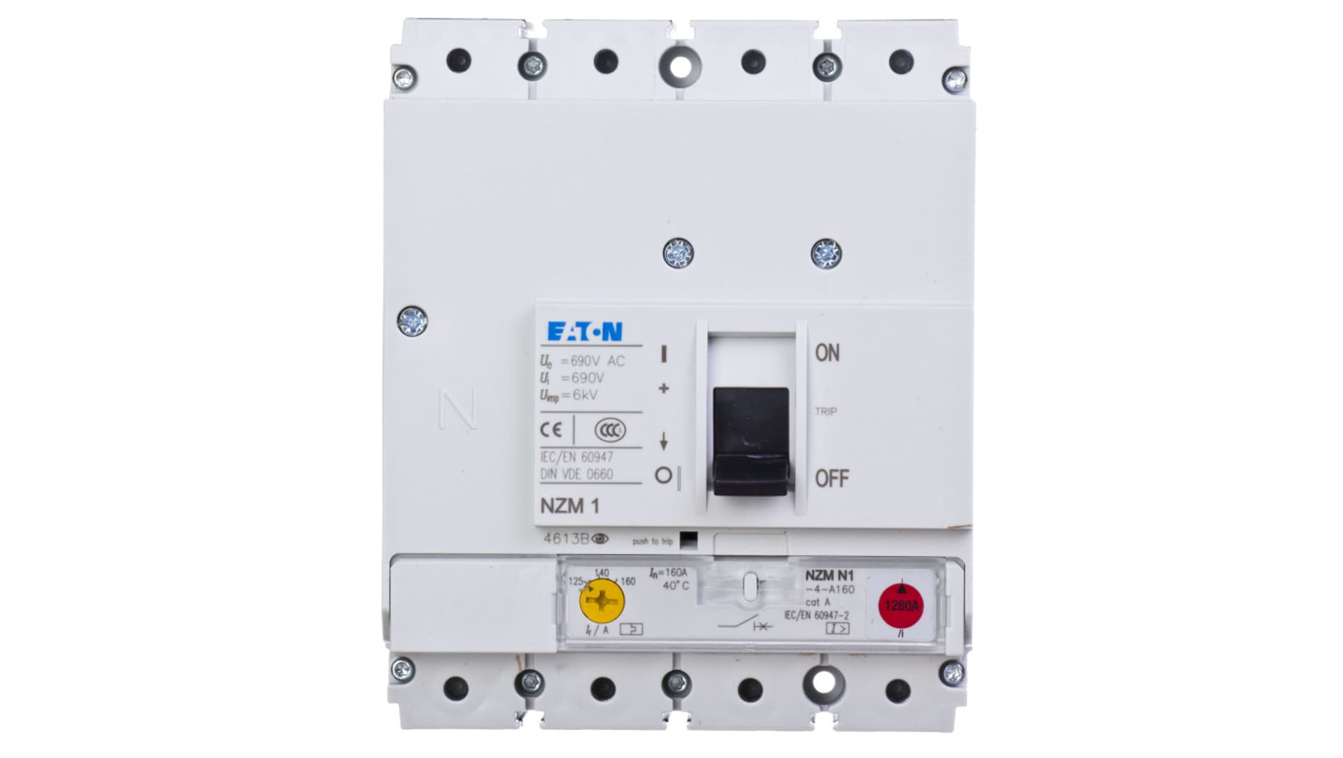 

Wyłącznik mocy 160A 4P 50kA NZMN1-4-A160 281251