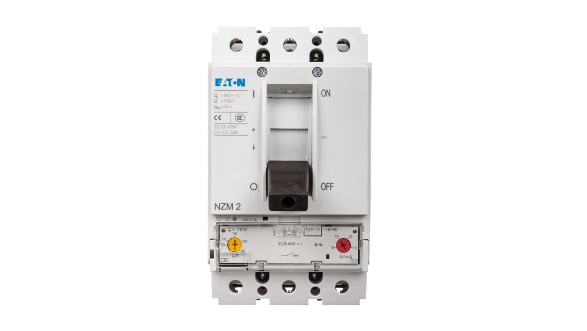 

Wyłącznik silnikowy 3P 75kW 125-160A NZMN2-M160 265724