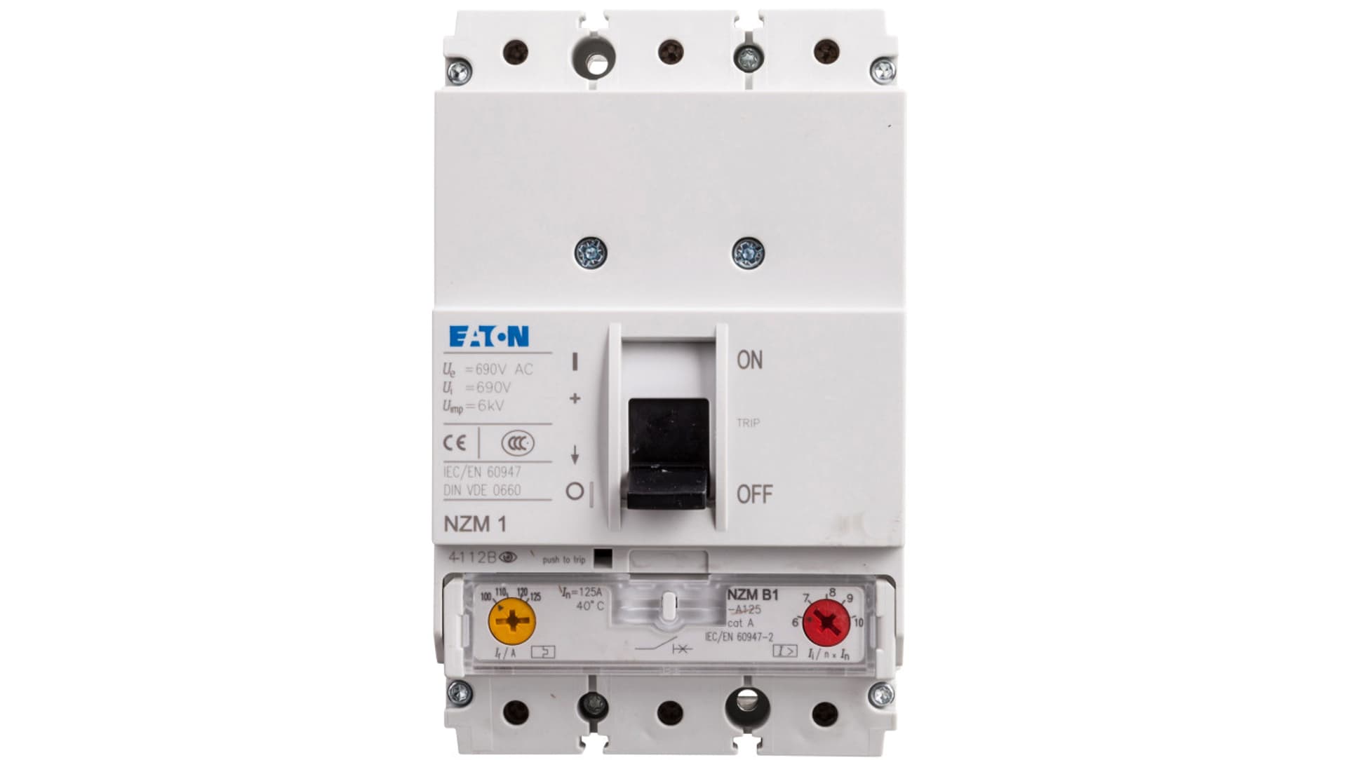

Wyłącznik mocy 3P 125A 25kA NZMB1-A125 259080