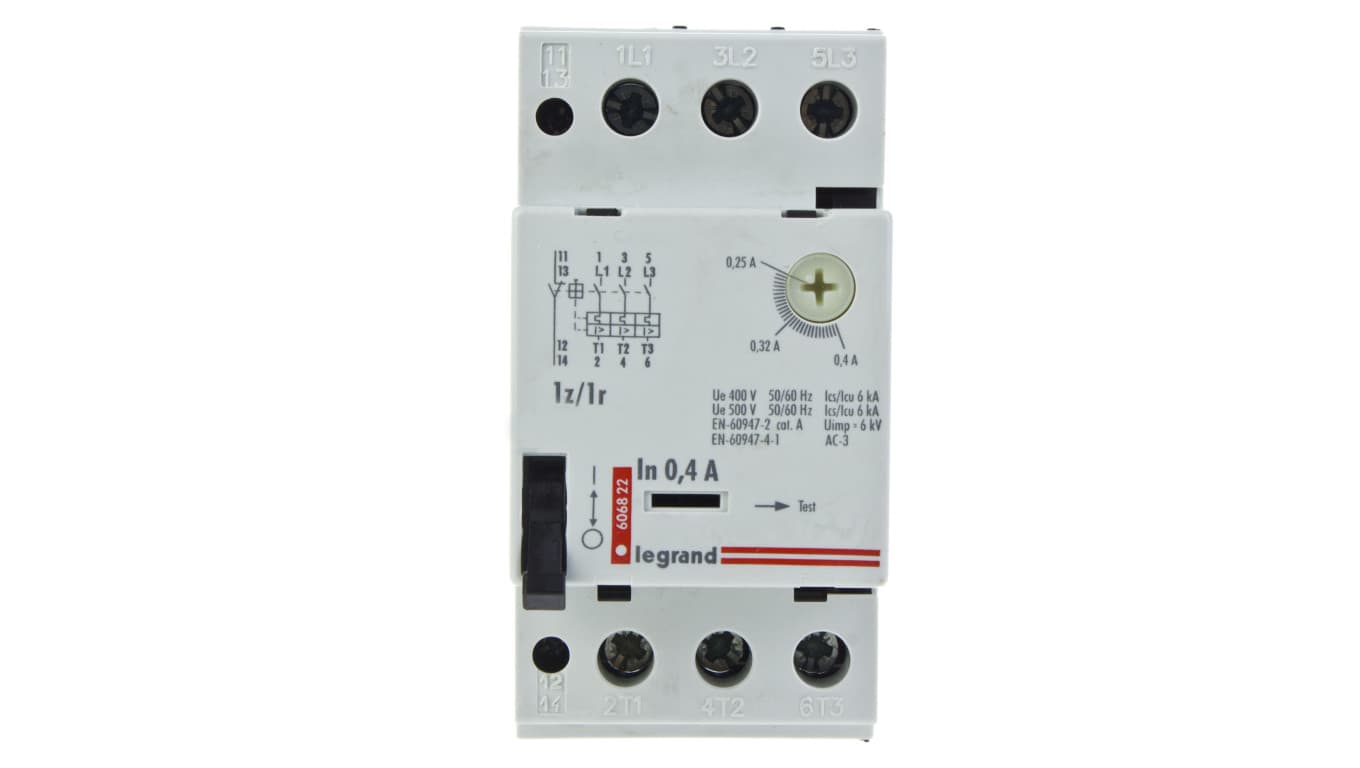 

Wyłącznik silnikowy 3P 0,09kW 0,25-0,4A M 250 1R/1Z 0,4 606822