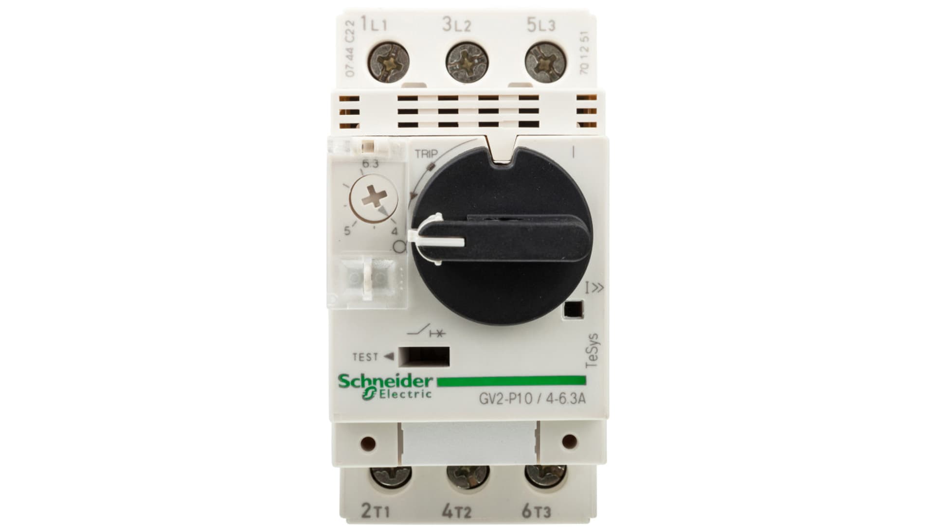 

Wyłącznik silnikowy 3P 2,2kW 4-6,3A GV2P10