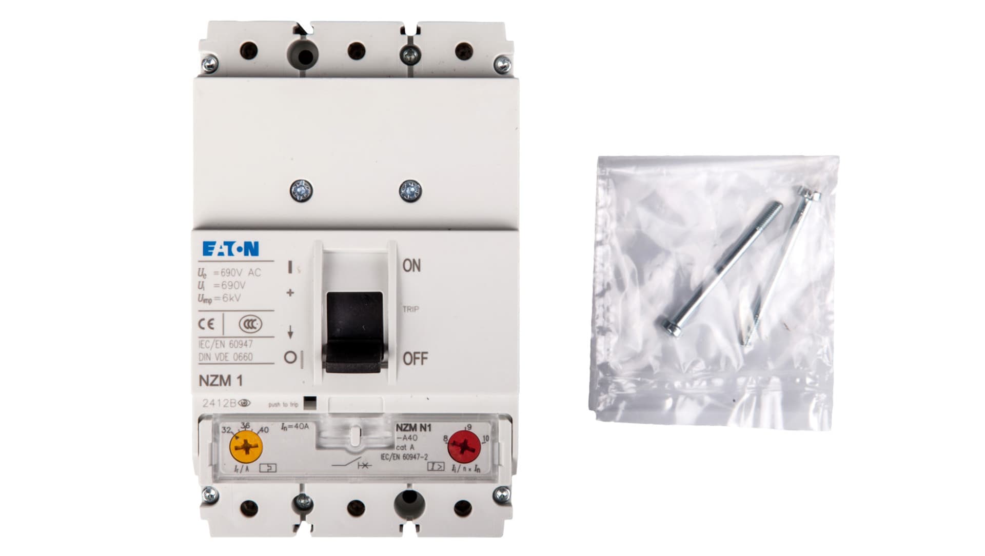 

Wyłącznik mocy 3P 40A 50kA NZMN1-A40 259081