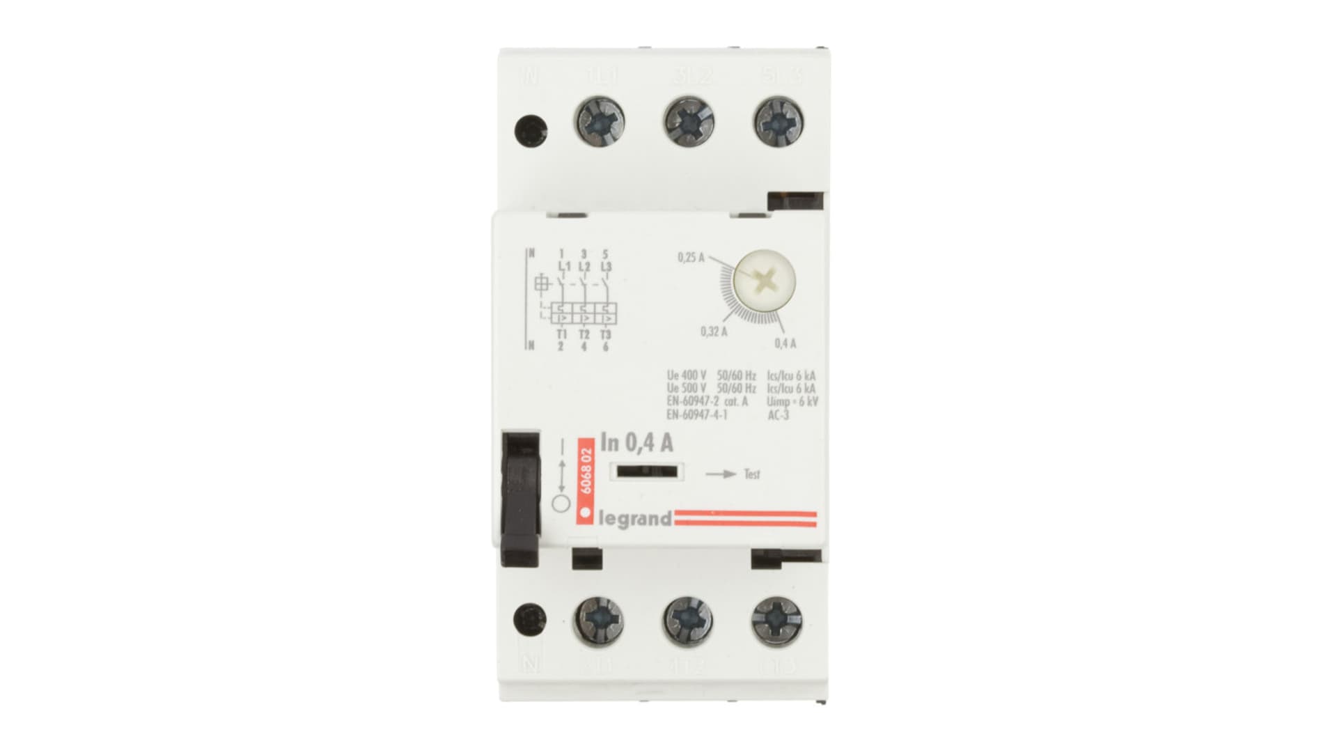 

Wyłącznik silnikowy 3P 0,09kW 0,25-0,4A M 250 0,4 606802