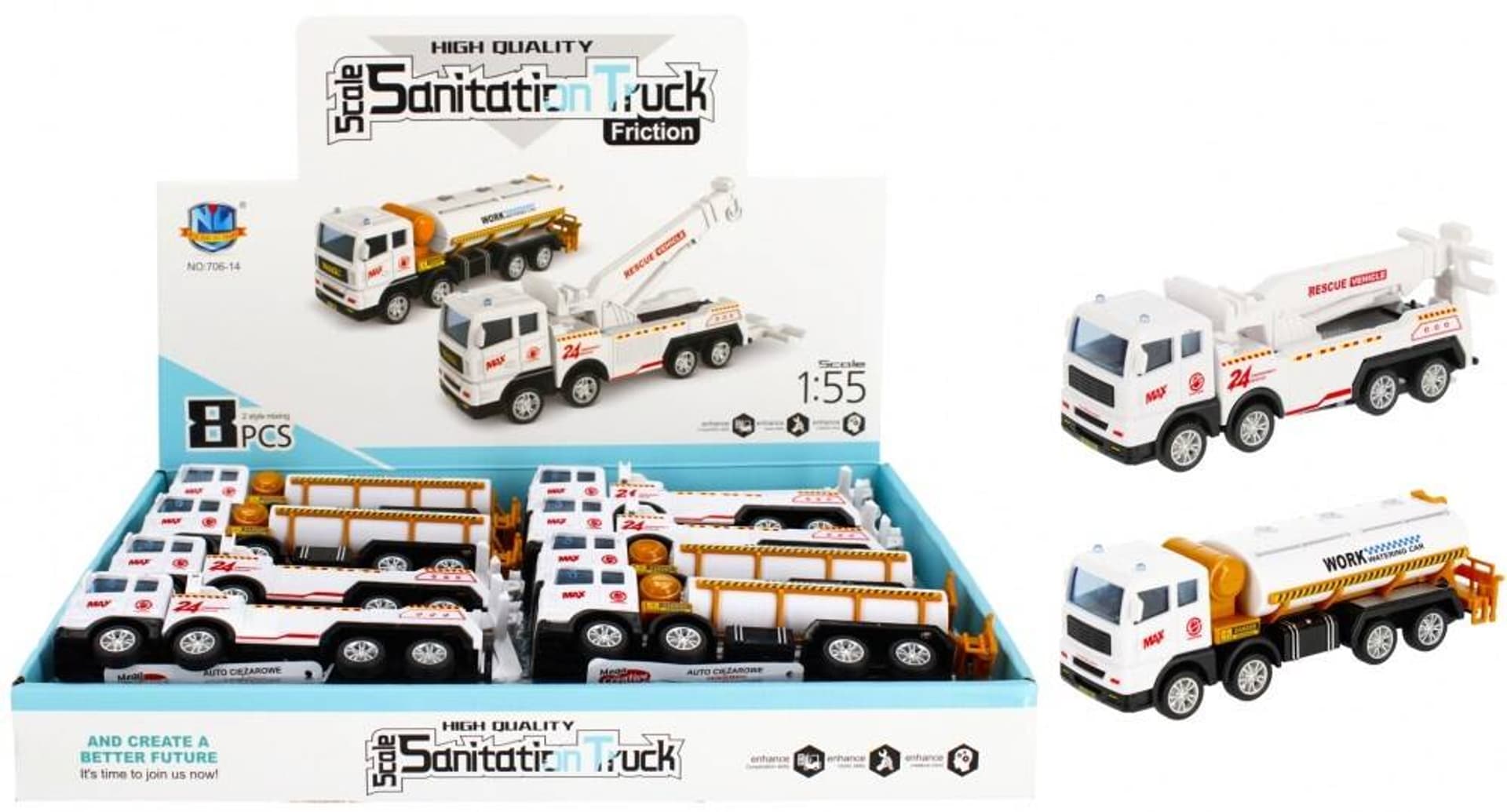 

AUTO CIĘŻAROWE 17CM RUCHOME ELEMENTY PULL&BACK