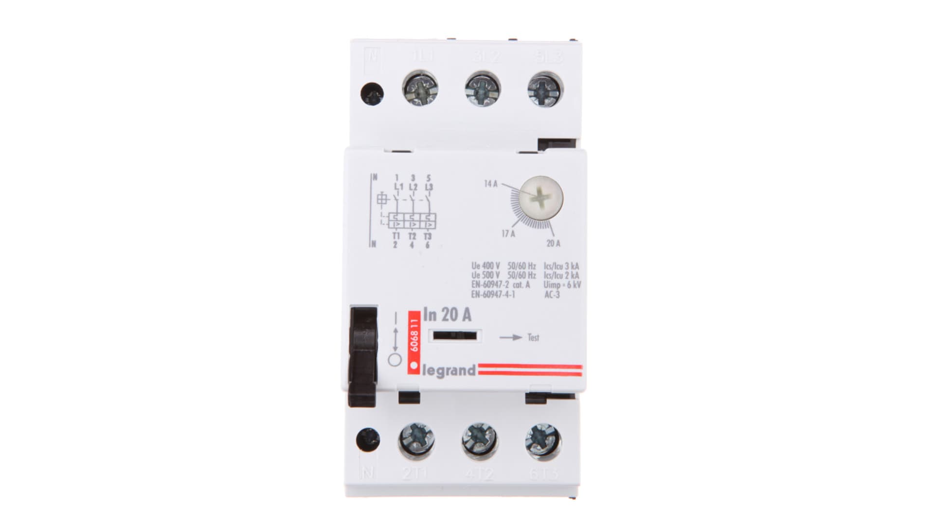 

Wyłącznik silnikowy 3P 9kW 14-20A M 250 20 606811