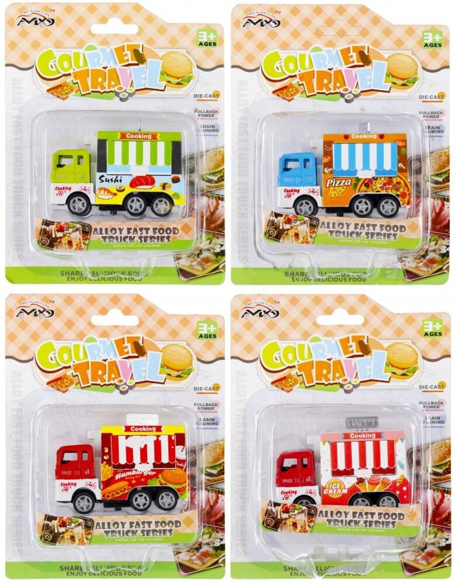 

AUTO CIĘŻAROWE METALOWE FOOD TRUCK PULL&BACK