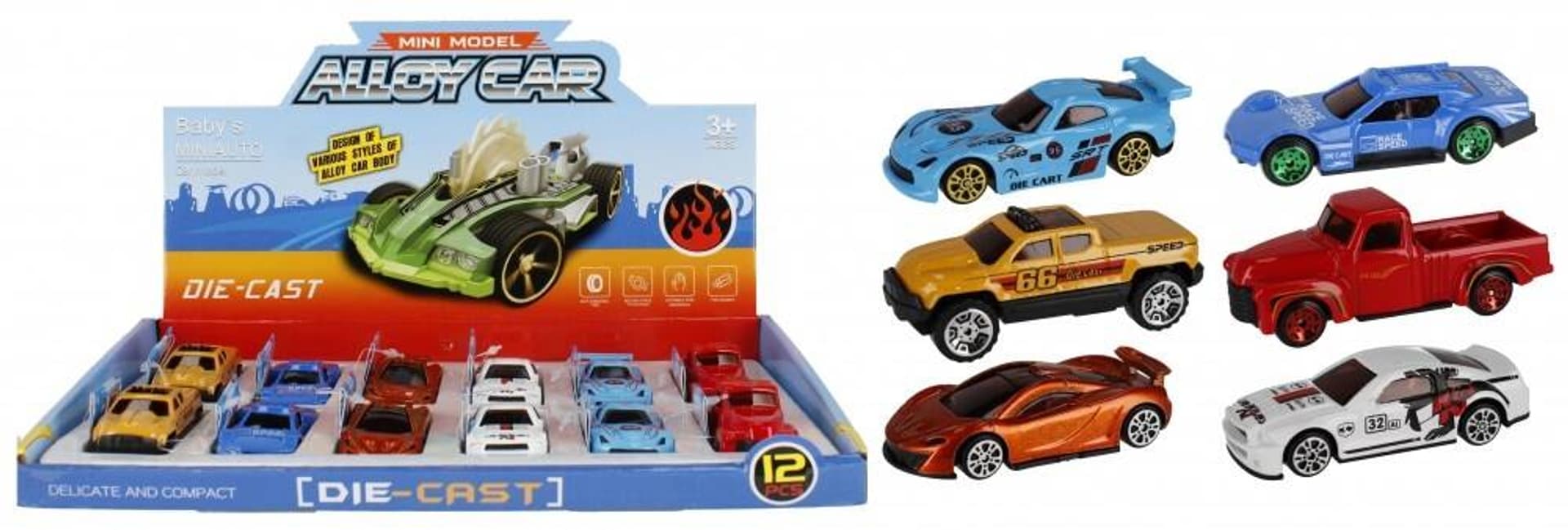 

AUTO OSOBOWE METALOWE 7CM FORMULA DLA DZIECI