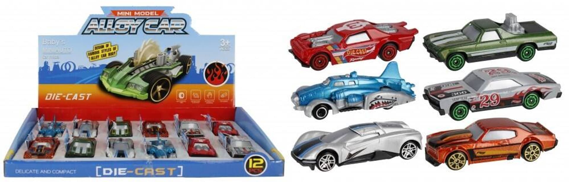 

AUTO OSOBOWE METALOWE 7CM FORMULA DLA DZIECI