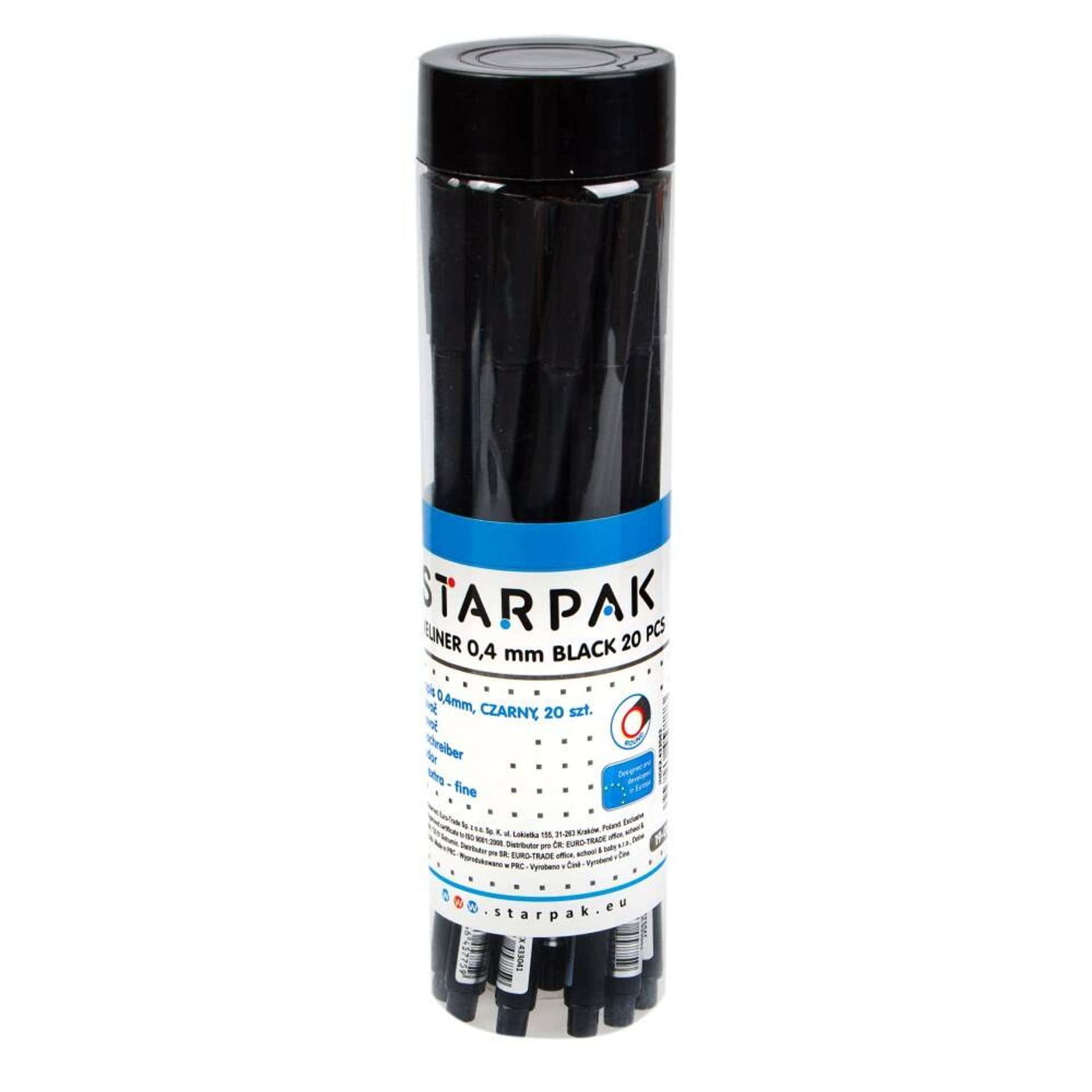 

Cienkopis okrągły 0.4 czarny tuba A 20 STARPAK 433041