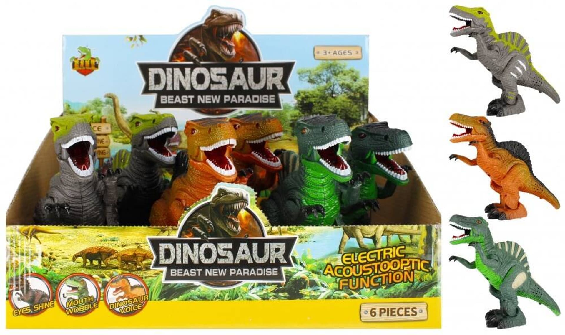 

DINOZAUR FUNKCYJNY EFEKTY ŚWIETLNE I DŹWIĘKOWE