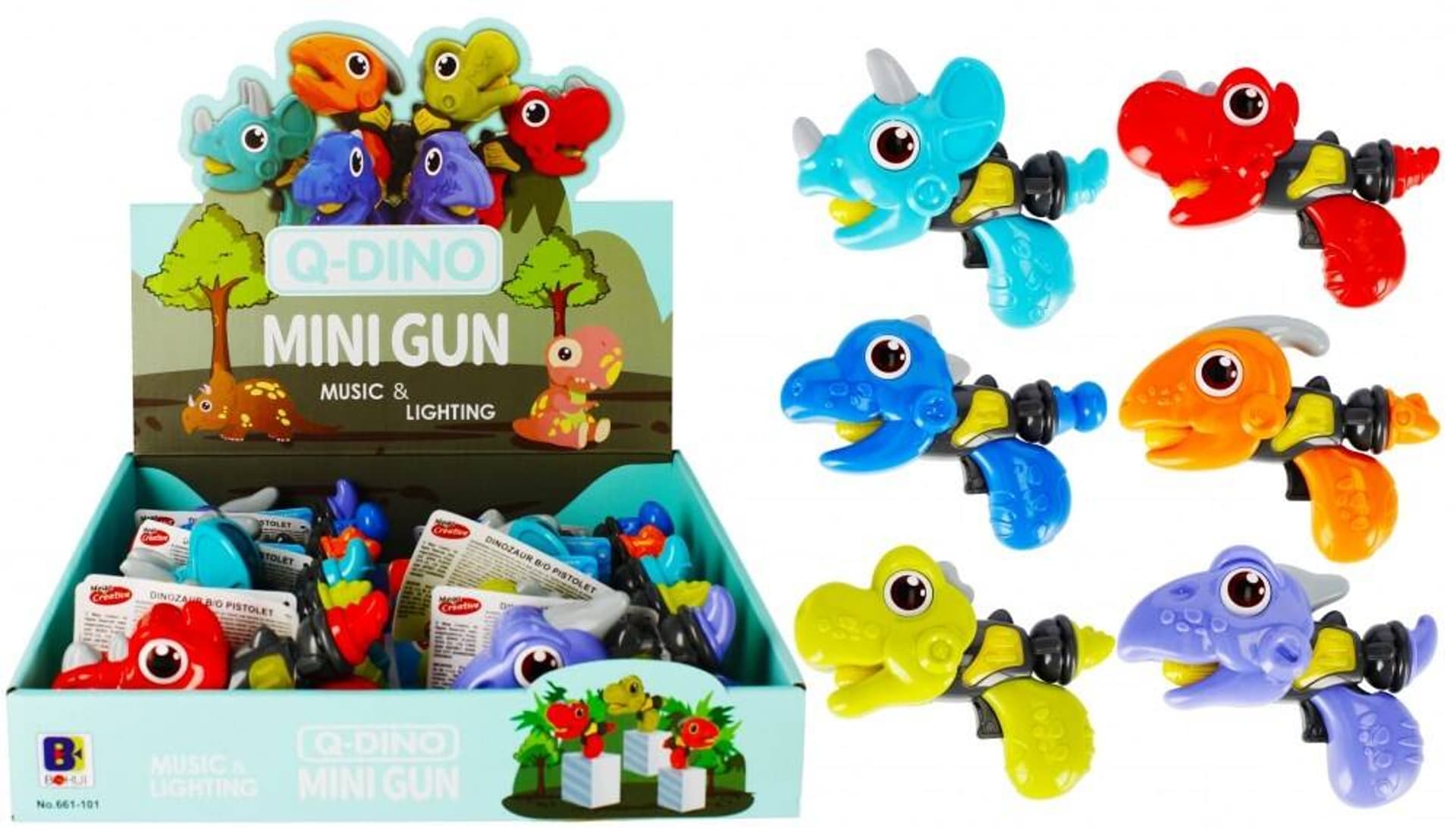 

DINOZAUR PISTOLET NA BATERIE EF.DŹWIĘKOWE ŚWIETLNE