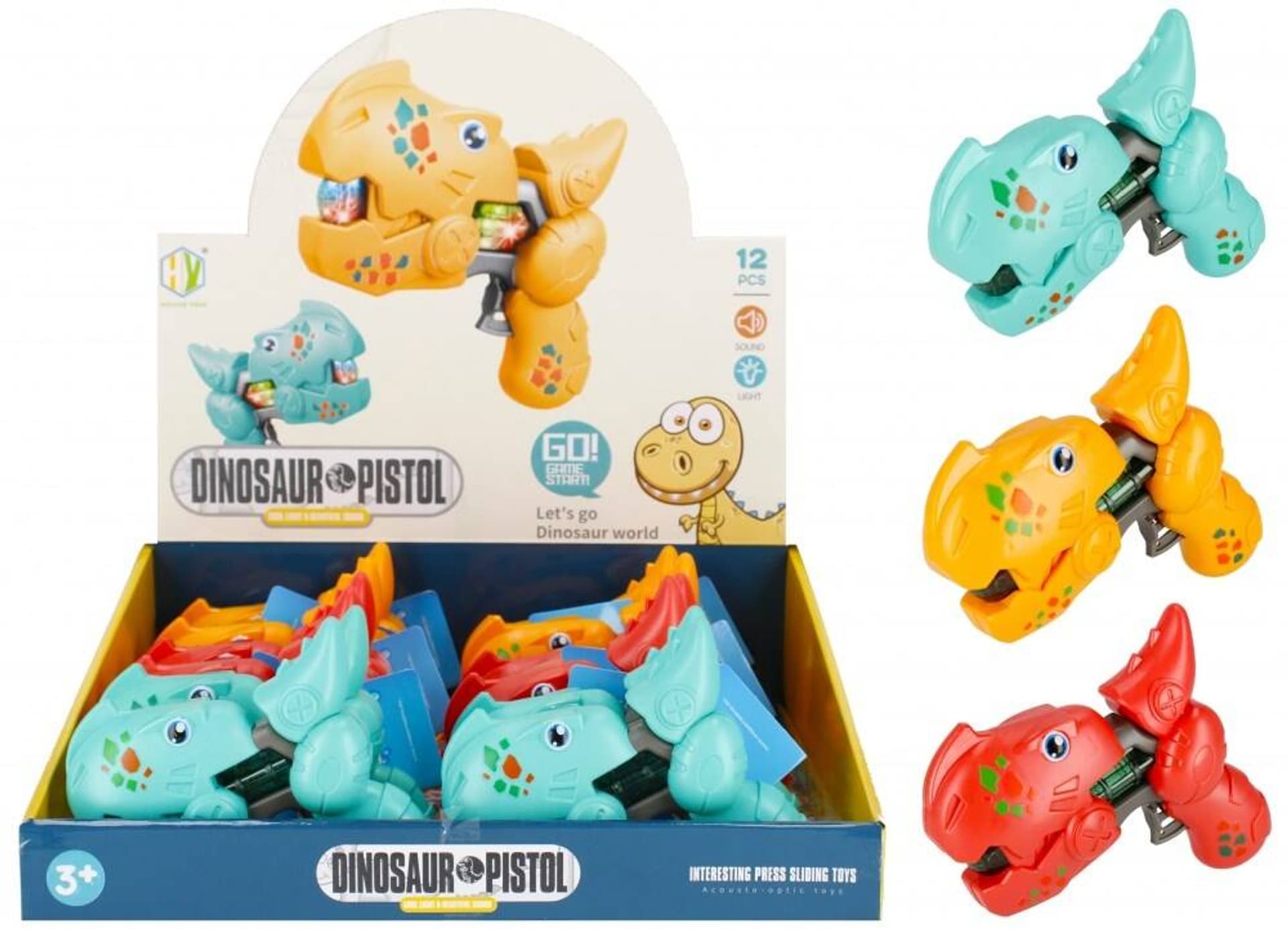 

PISTOLET DINO EFEKTY DŹWIĘKOWE I ŚWIETLNE DINOZAUR