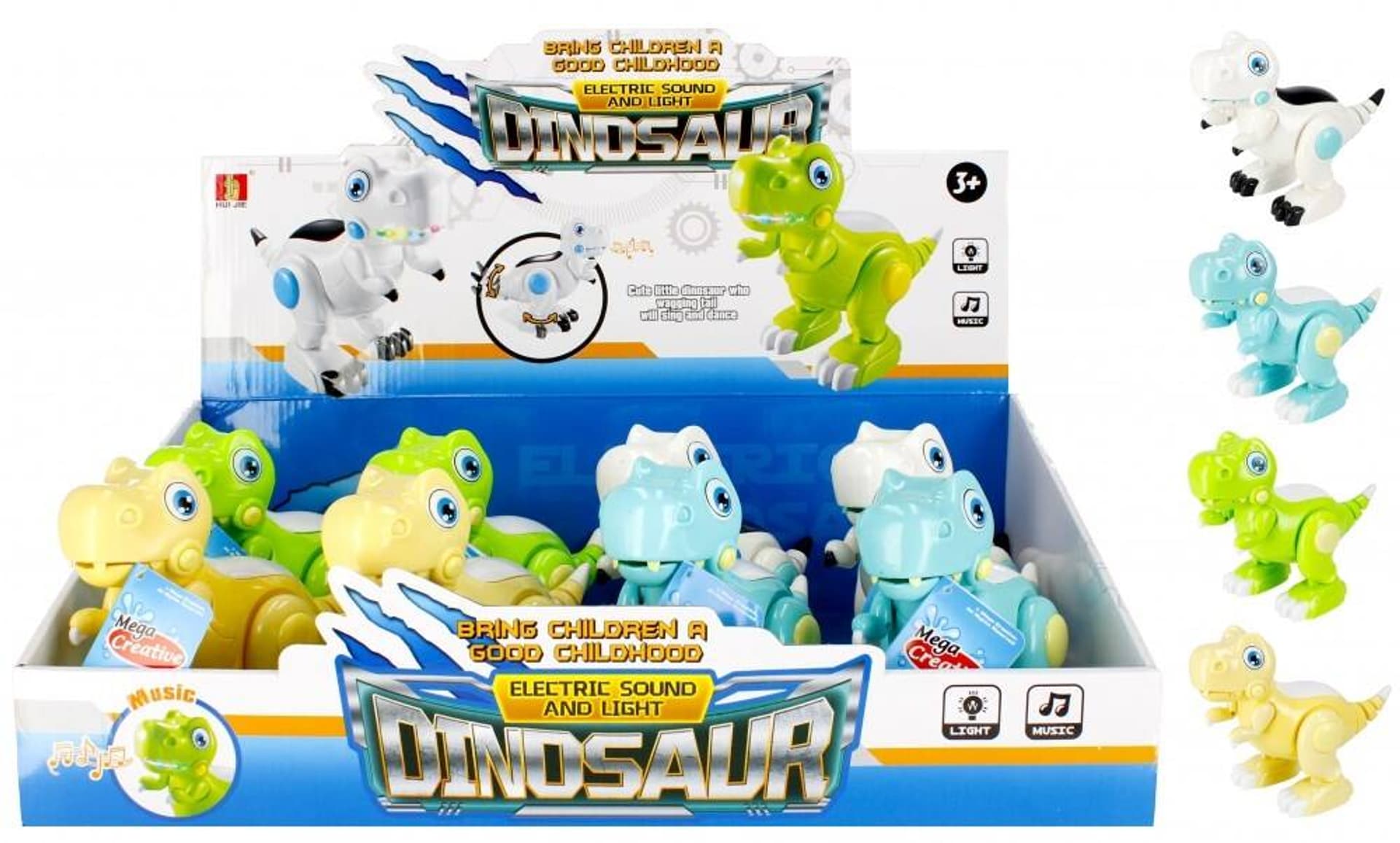 

DINOZAUR FUNKCYJNY DŹWIĘK ŚWIATŁO MACHA OGONEM