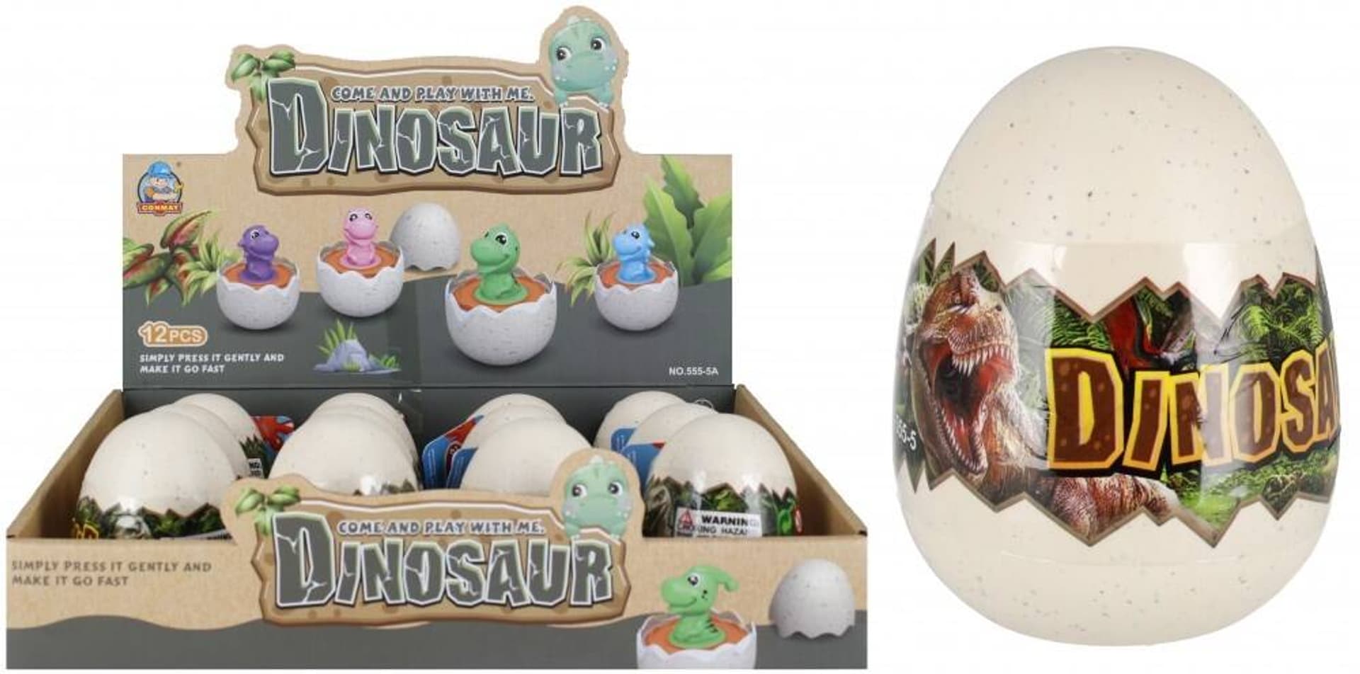 

DINOZAUR JAJO 8 CM JAJKO NA KÓŁKACH DO ZABAWY